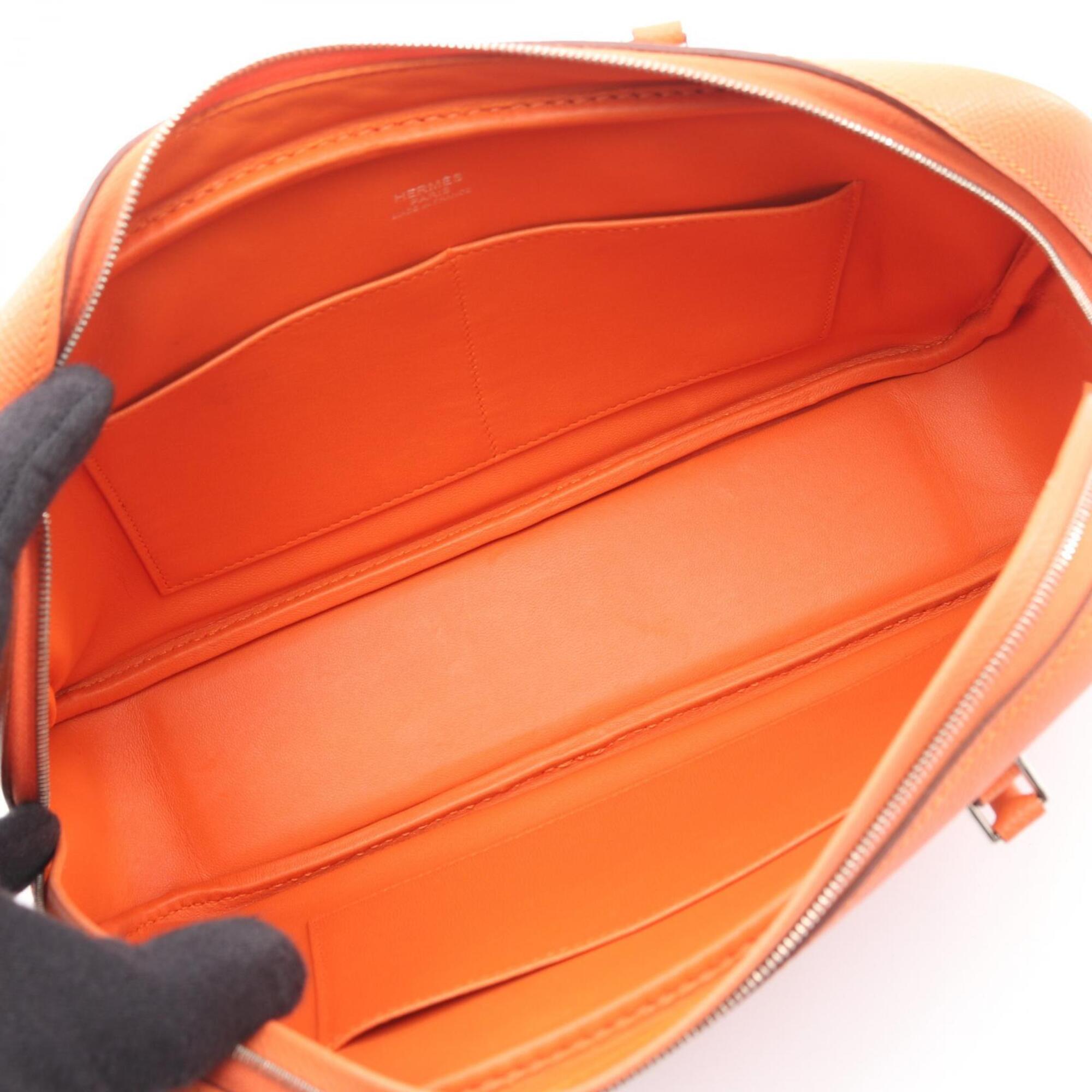 Hermes Orange Epsom Leather Leather Handbag (Pre-Owned)