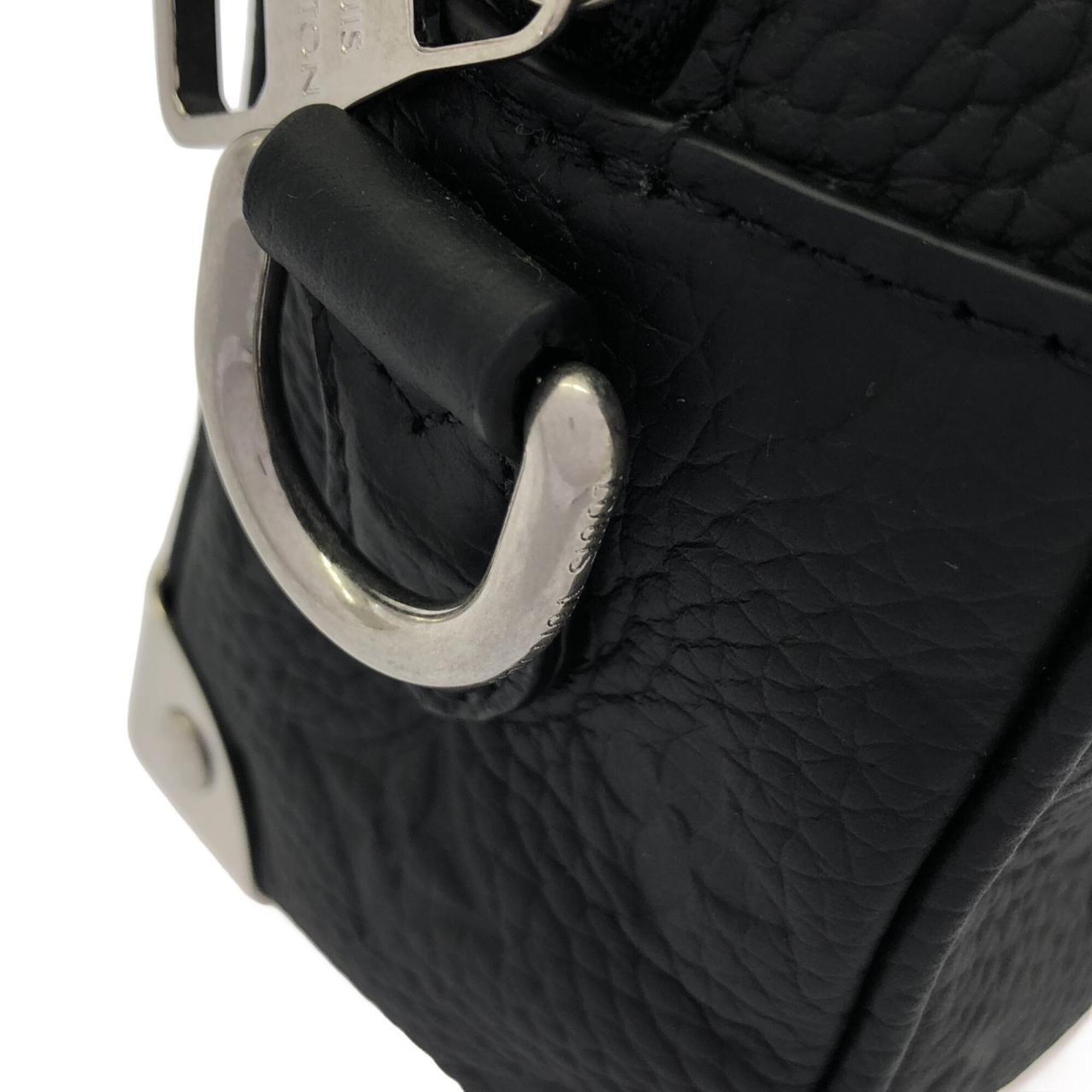 Louis Vuitton Black Leather Shoulder Bag (Pre-Owned)