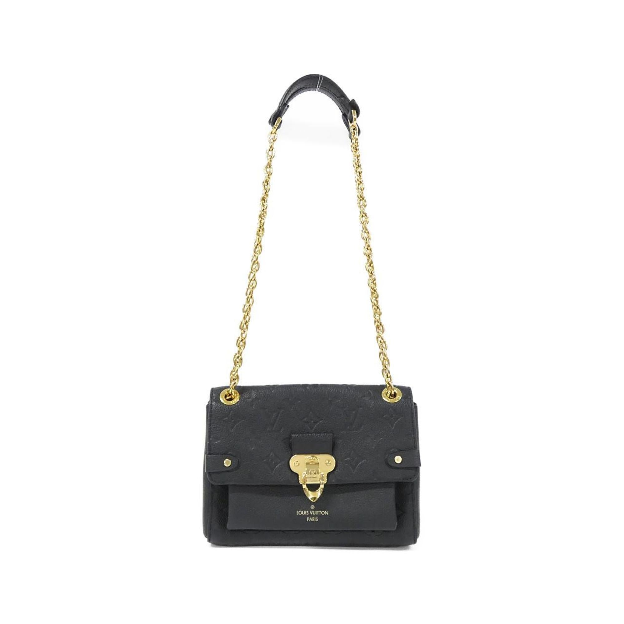 Louis Vuitton Black Leather Shoulder Bag (Pre-Owned)