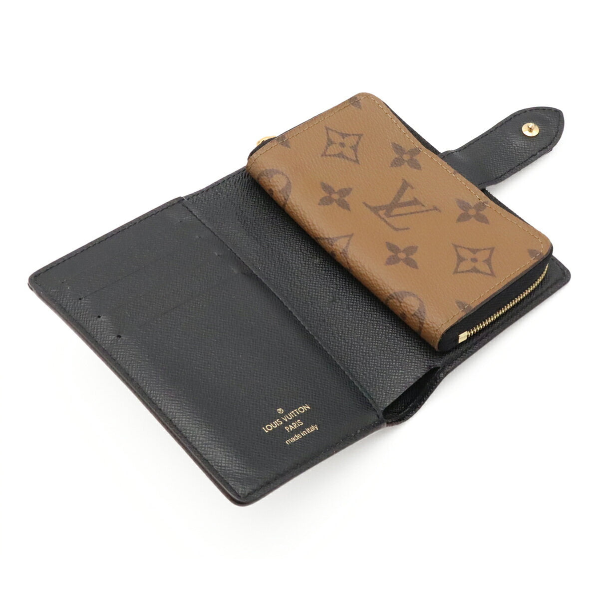 Louis Vuitton Brown Light Brown Monogram Canvas Wallet (Bi-Fold) (Pre-Owned)