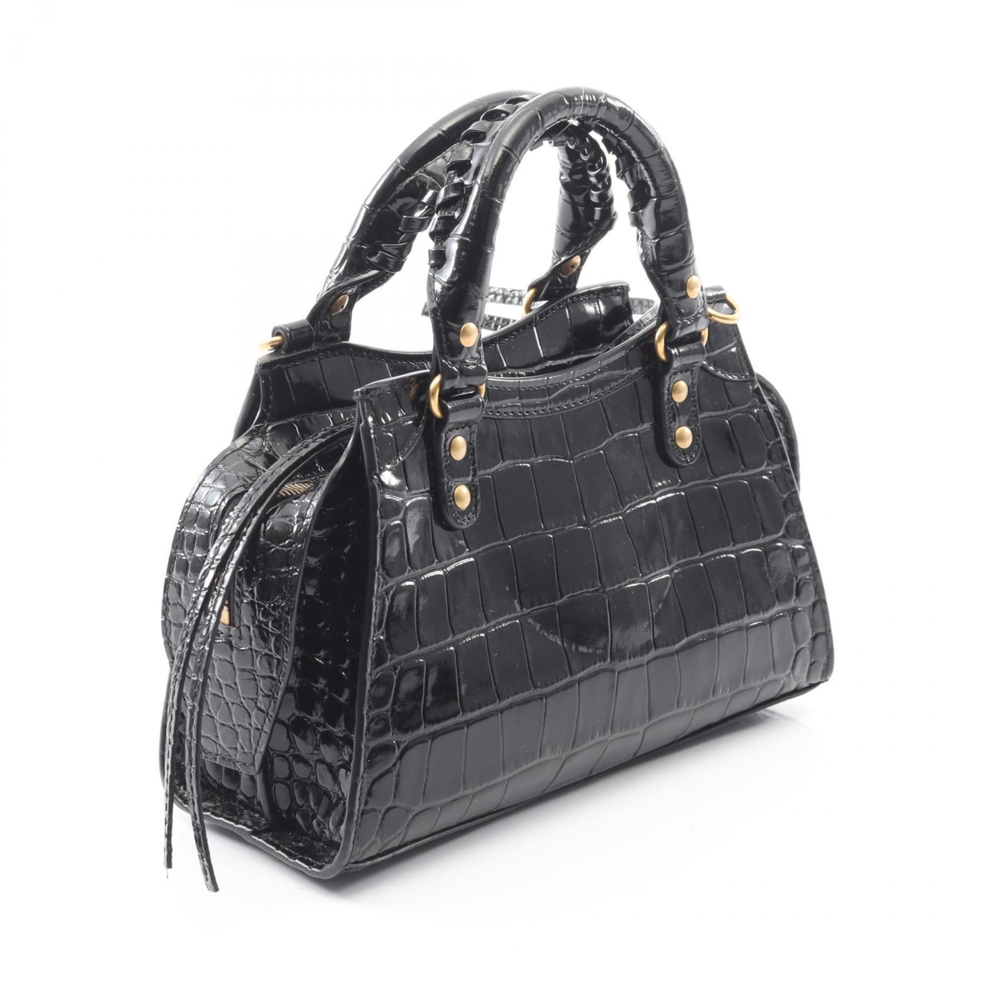 Balenciaga Black Leather Handbag (Pre-Owned)