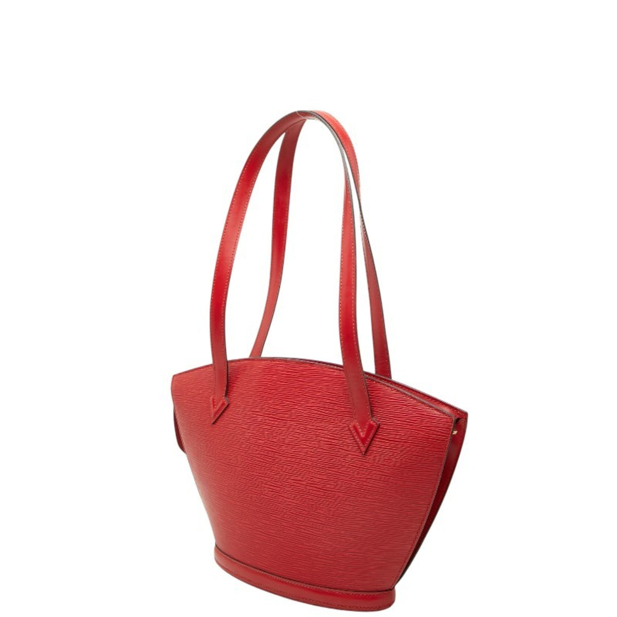 Louis Vuitton Castilian Red Leather Shoulder Bag Tote Bag (Pre-Owned)