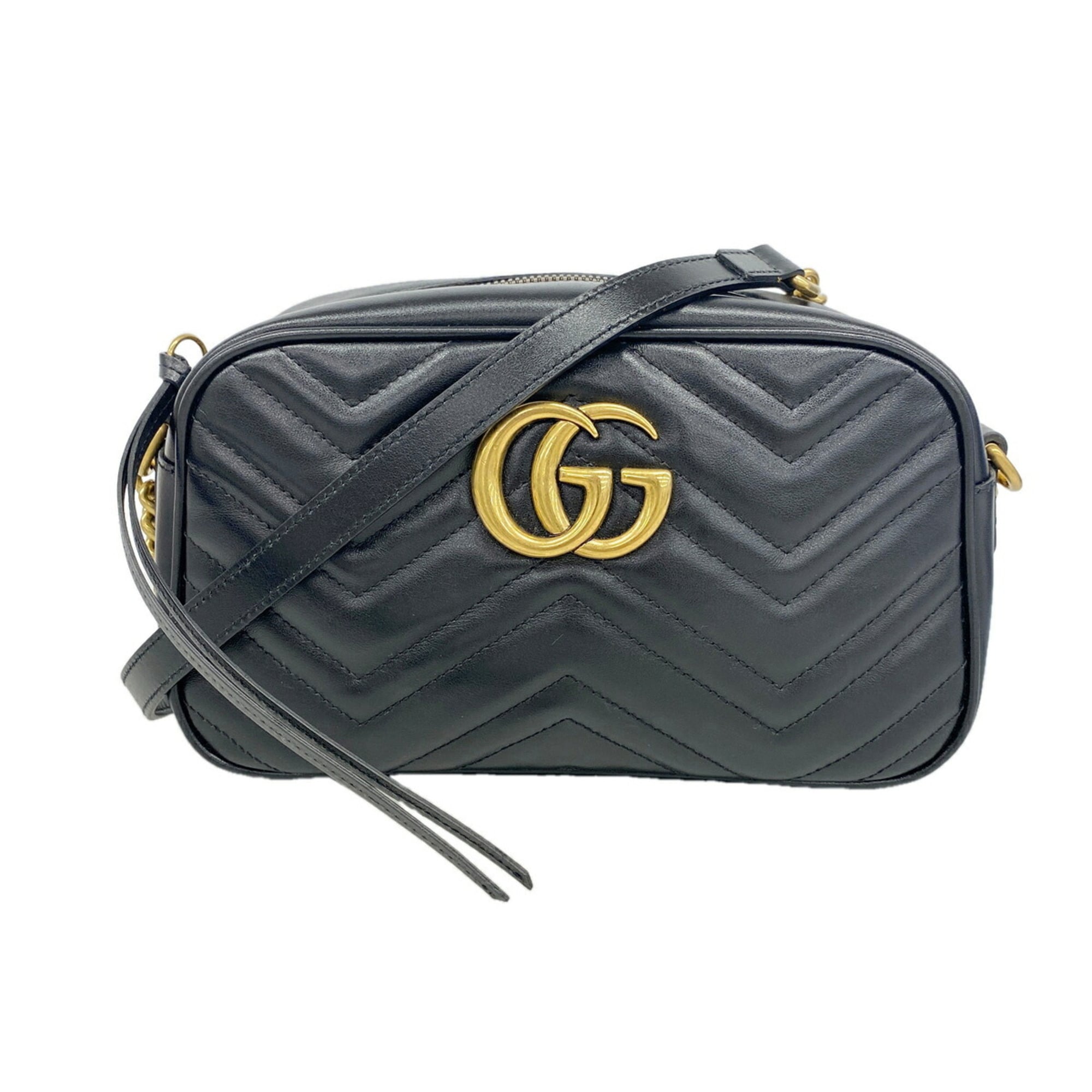 Gucci Black Leather Shoulder Bag (Pre-Owned)
