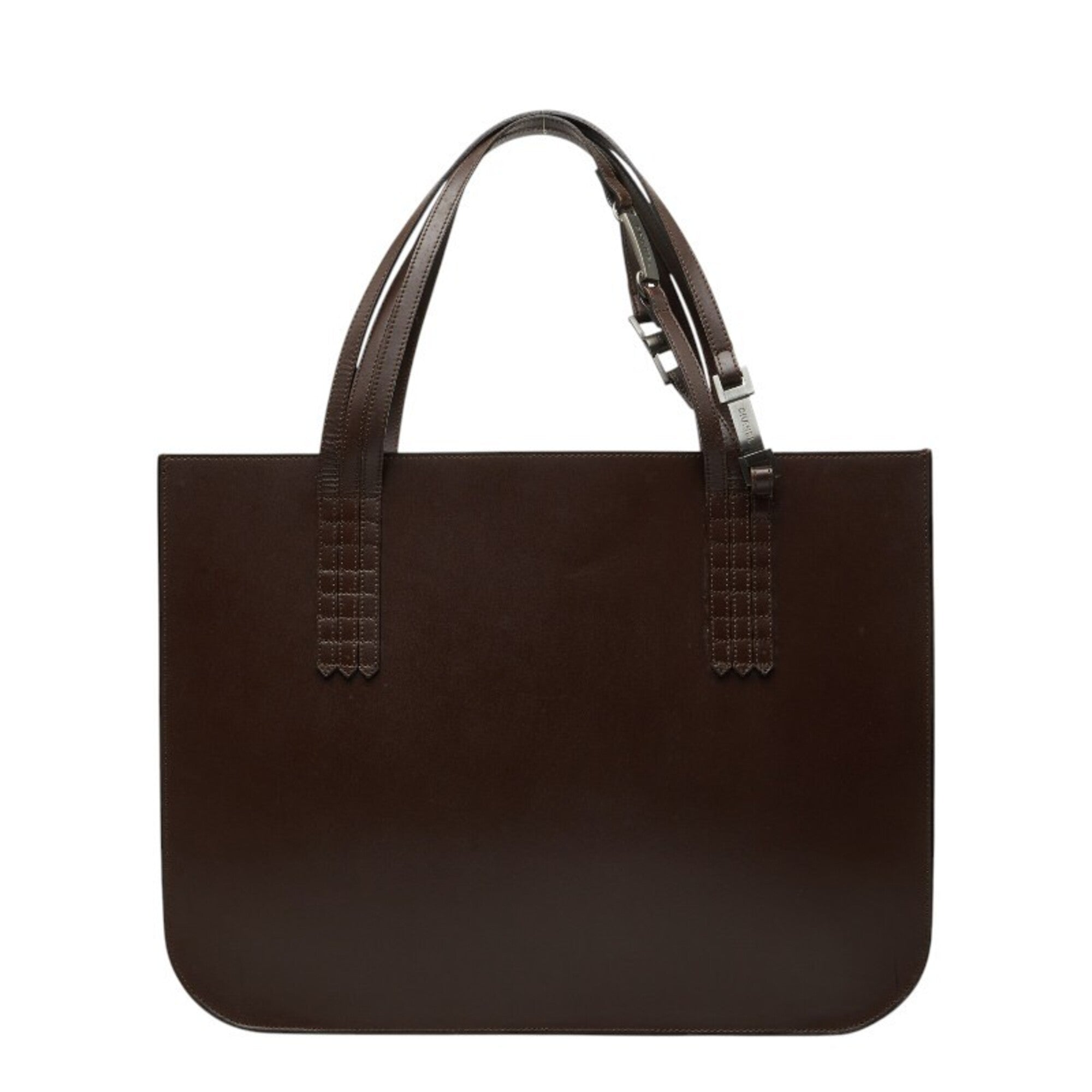 Chanel Brown Leather Pouch Tote Bag (Pre-Owned)