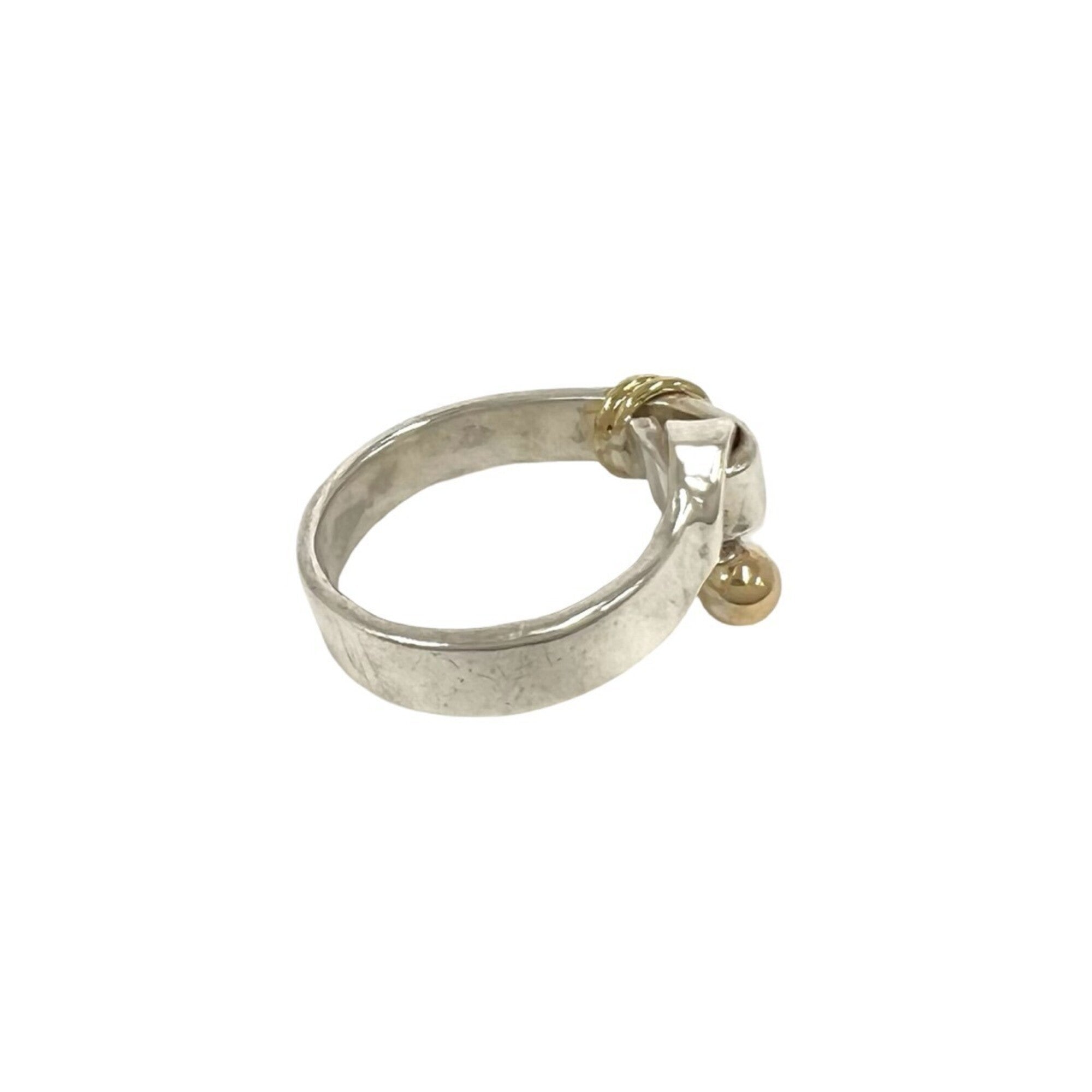 Tiffany Gold Silver Yellow Gold (18K) Silver 925 Band Ring (Pre-Owned)