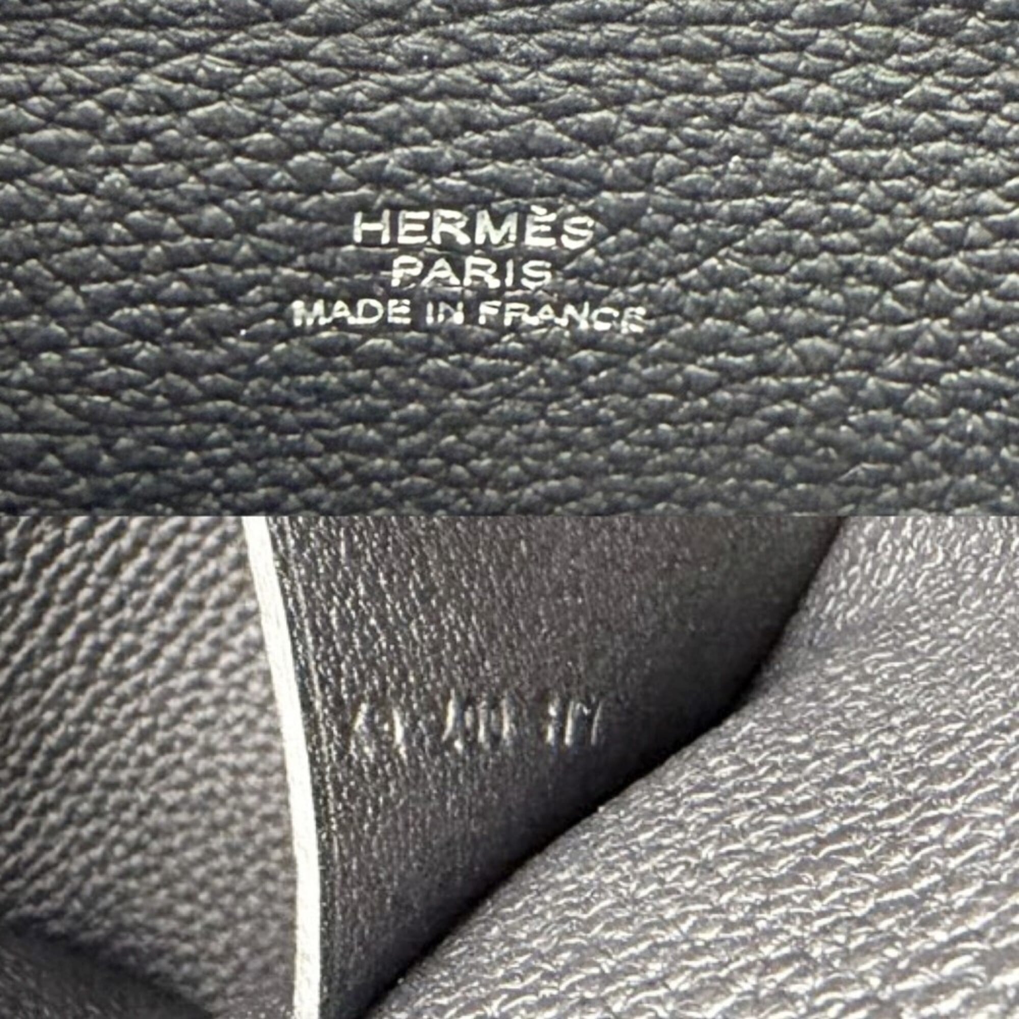 Hermes Black Leather Shoulder Bag Sling Bag (Pre-Owned)