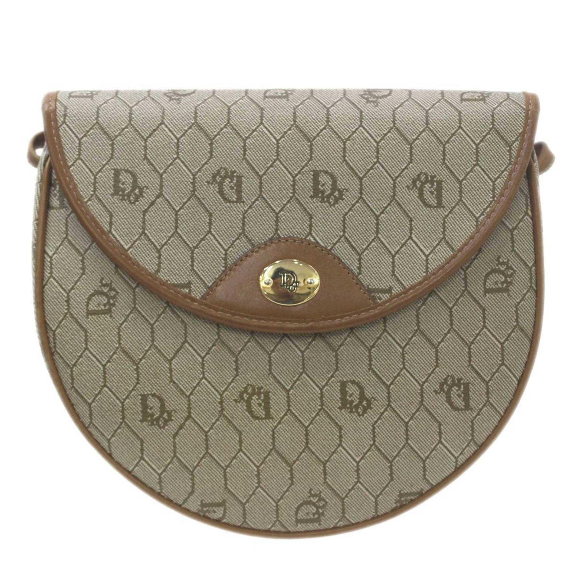 Christian Dior Beige Pvc Leather Shoulder Bag (Pre-Owned)