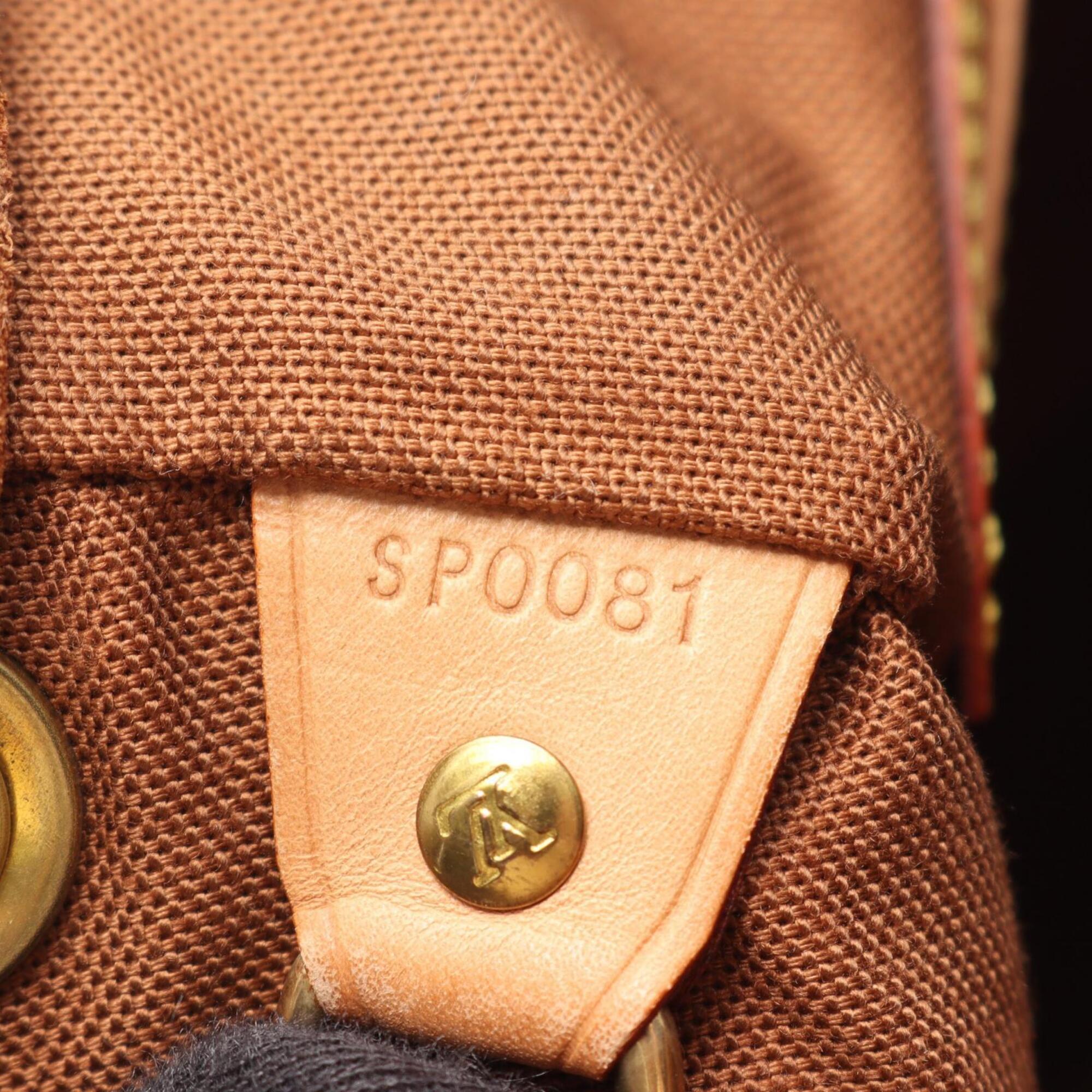 Louis Vuitton Brown Monogram Coated Canvas Backpack Handbag (Pre-Owned)