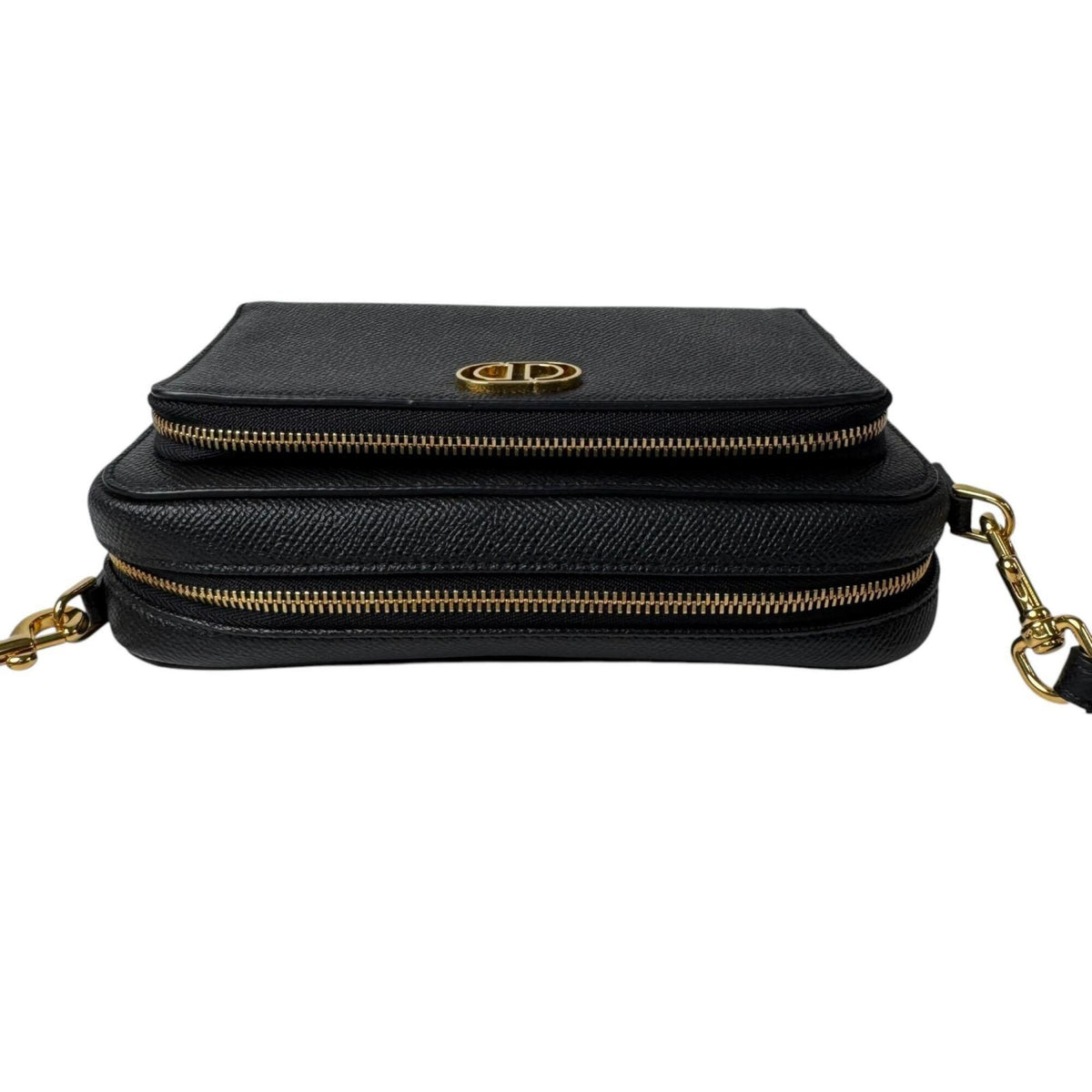 Christian Dior Black Leather Pouch Shoulder Bag (Pre-Owned)