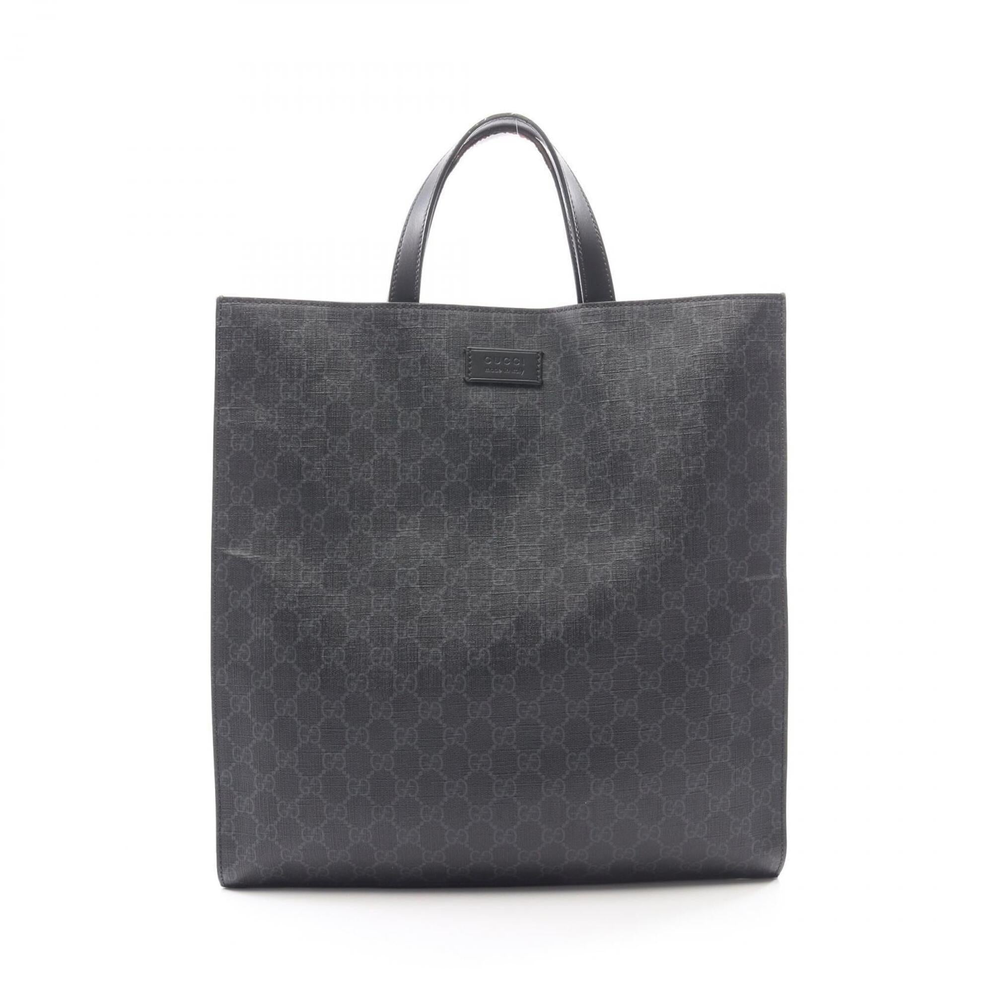 Gucci Black Pvc Leather Handbag Tote Bag (Pre-Owned)