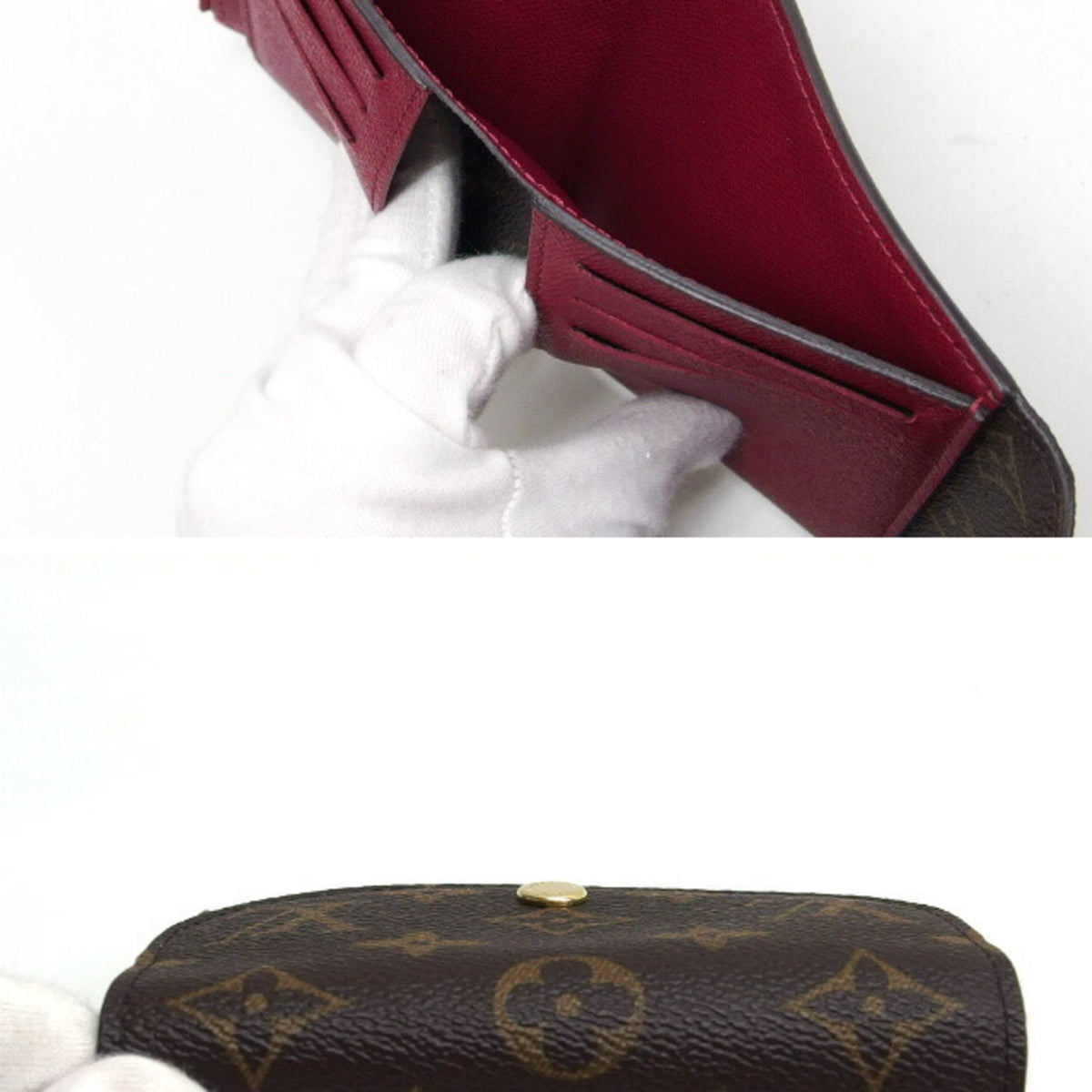Louis Vuitton Monogram Fuchsia Pink Monogram Monogram Wallet (Tri-Fold) (Pre-Owned)