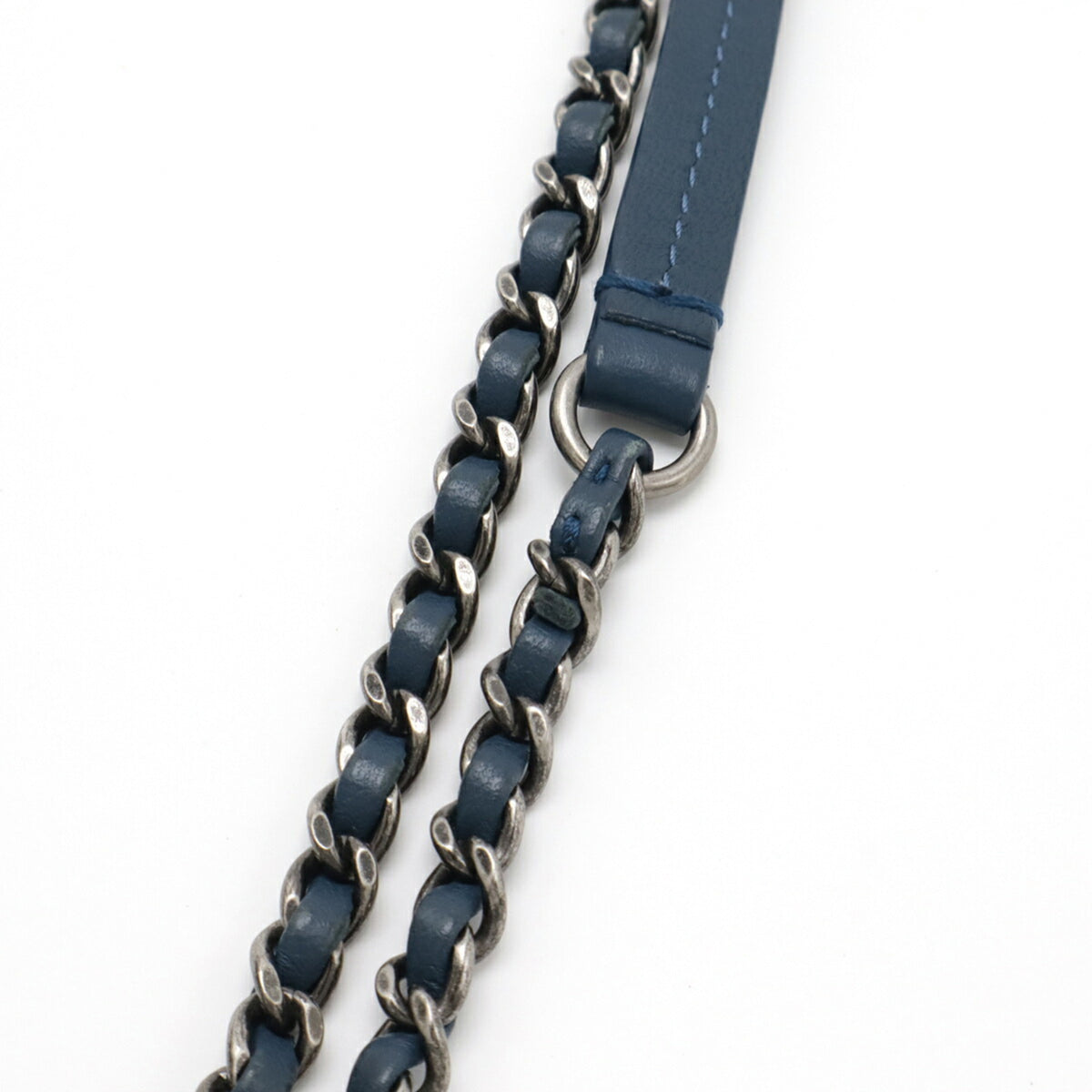 Chanel Blue Spangles Leather Shoulder Bag (Pre-Owned)