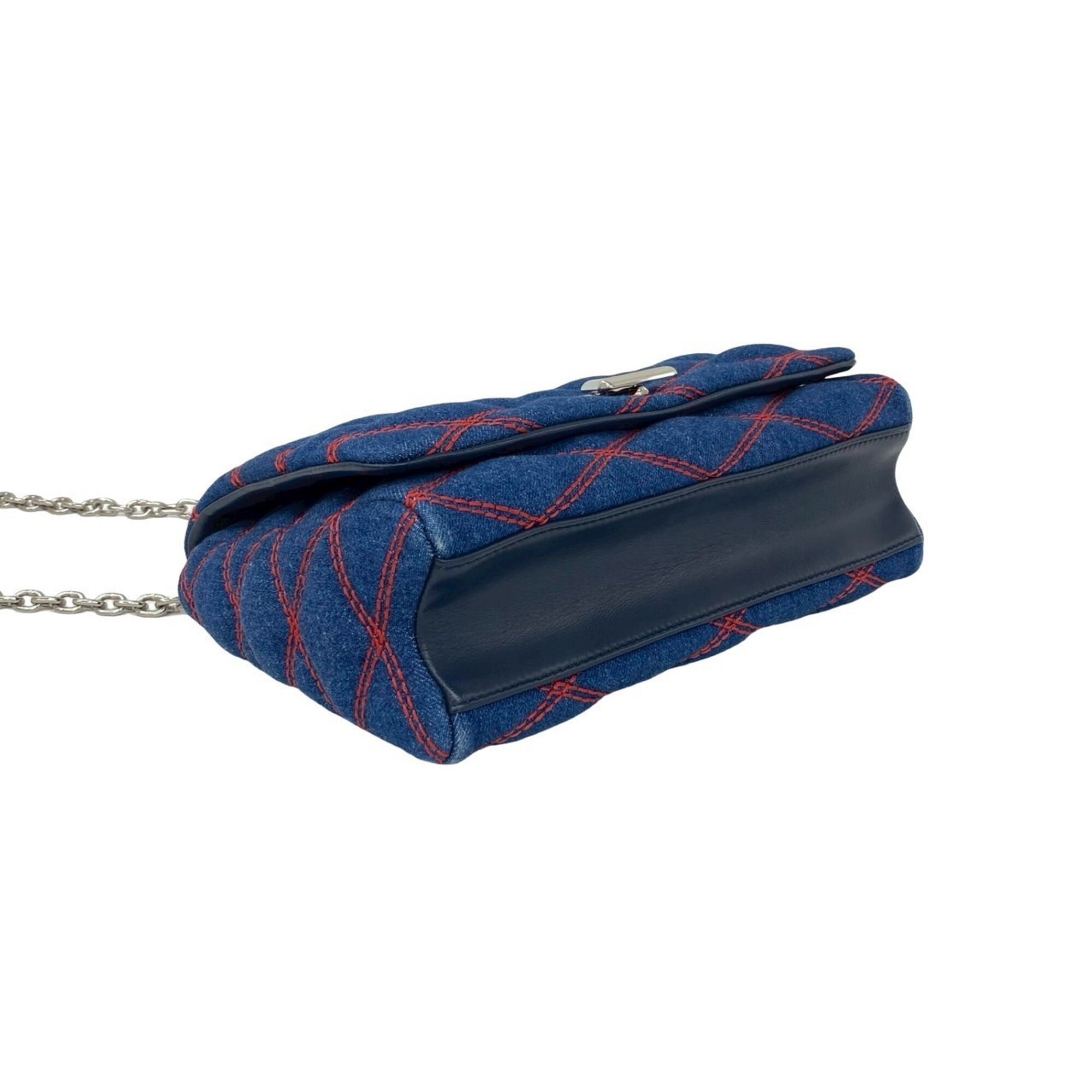 Louis Vuitton Blue Denim Shoulder Bag (Pre-Owned)