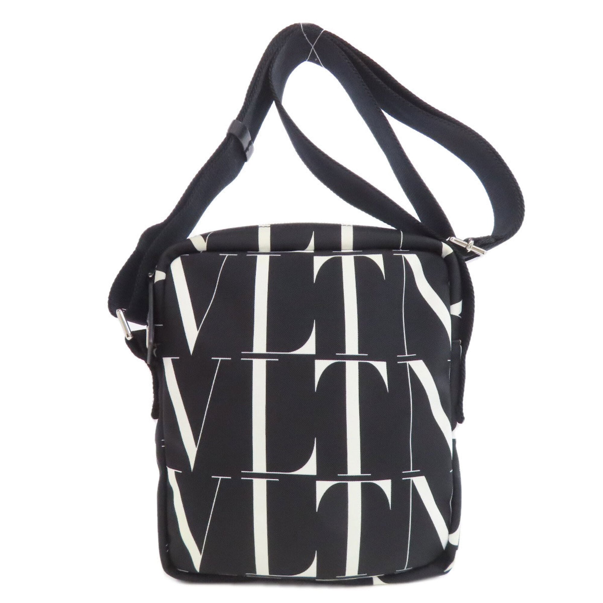 Valentino Black Canvas Shoulder Bag (Pre-Owned)
