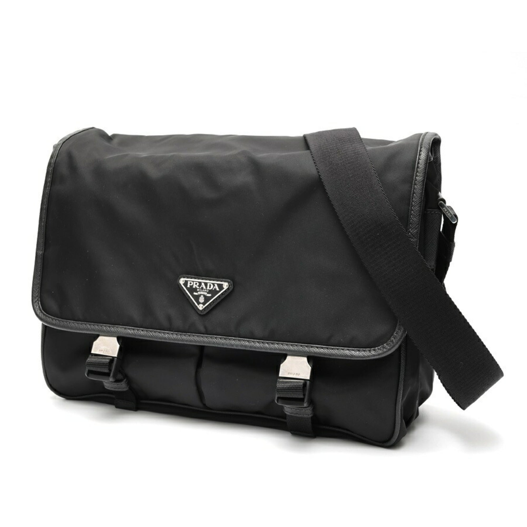 Prada Black Nylon Shoulder Bag (Pre-Owned)