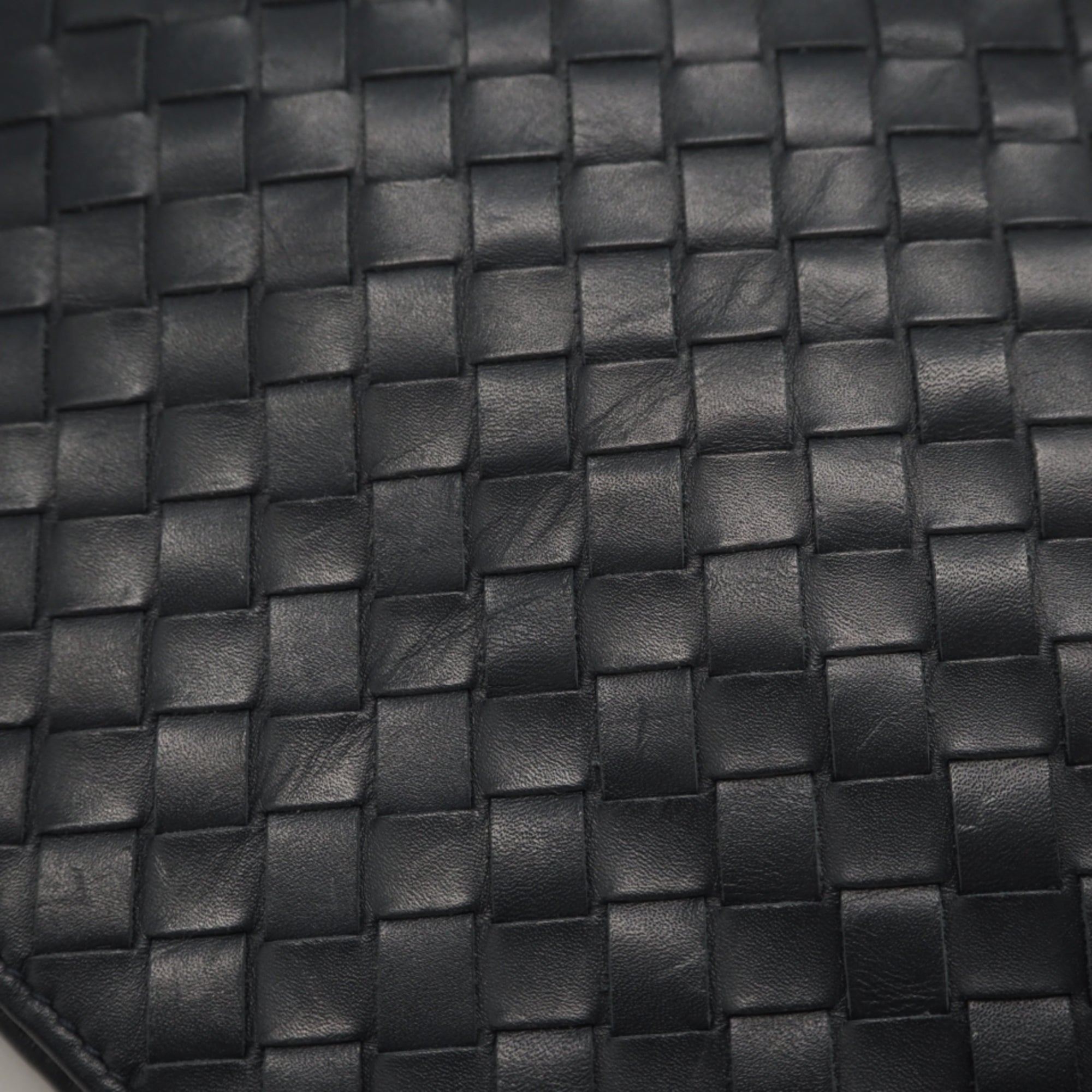 Bottega Veneta Navy Leather Shoulder Bag (Pre-Owned)