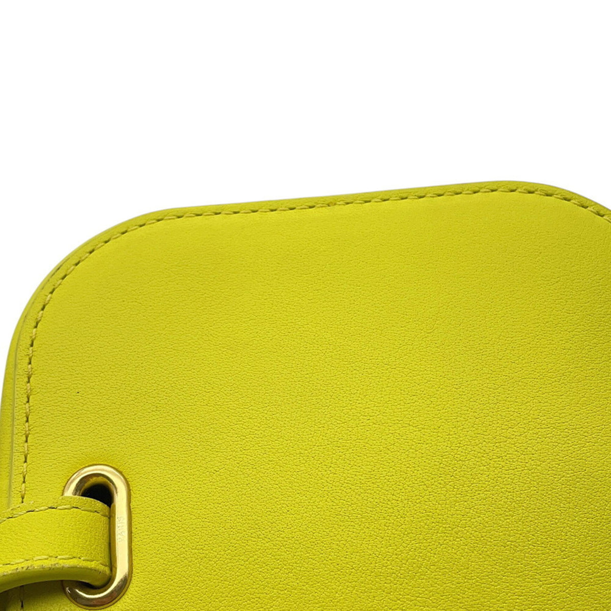Celine Yellow Leather Handbag Shoulder Bag (Pre-Owned)