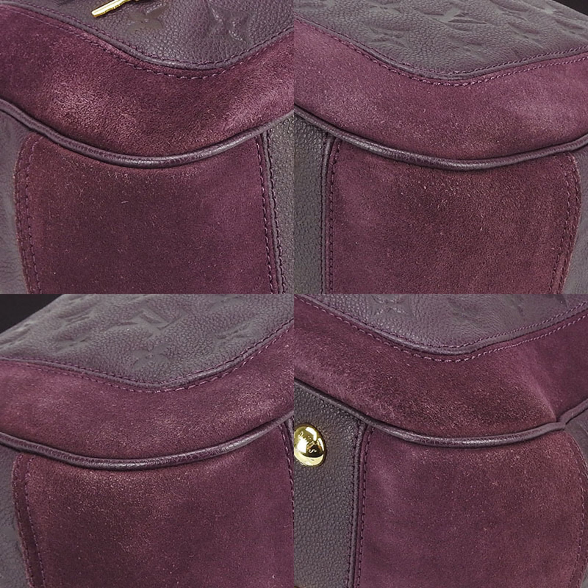 Louis Vuitton Monogram Empreinte Purple Monogram Empreinte Handbag Shoulder Bag (Pre-Owned)