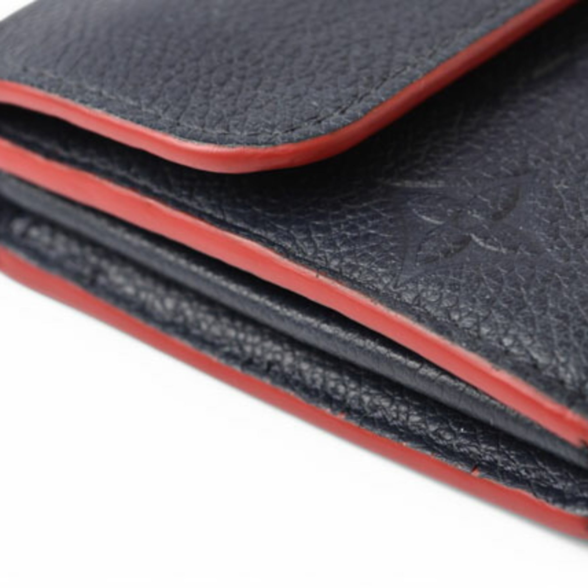 Louis Vuitton Marine Rouge Monogram Monogram Empreinte Long Wallet (Tri-Fold) (Pre-Owned)