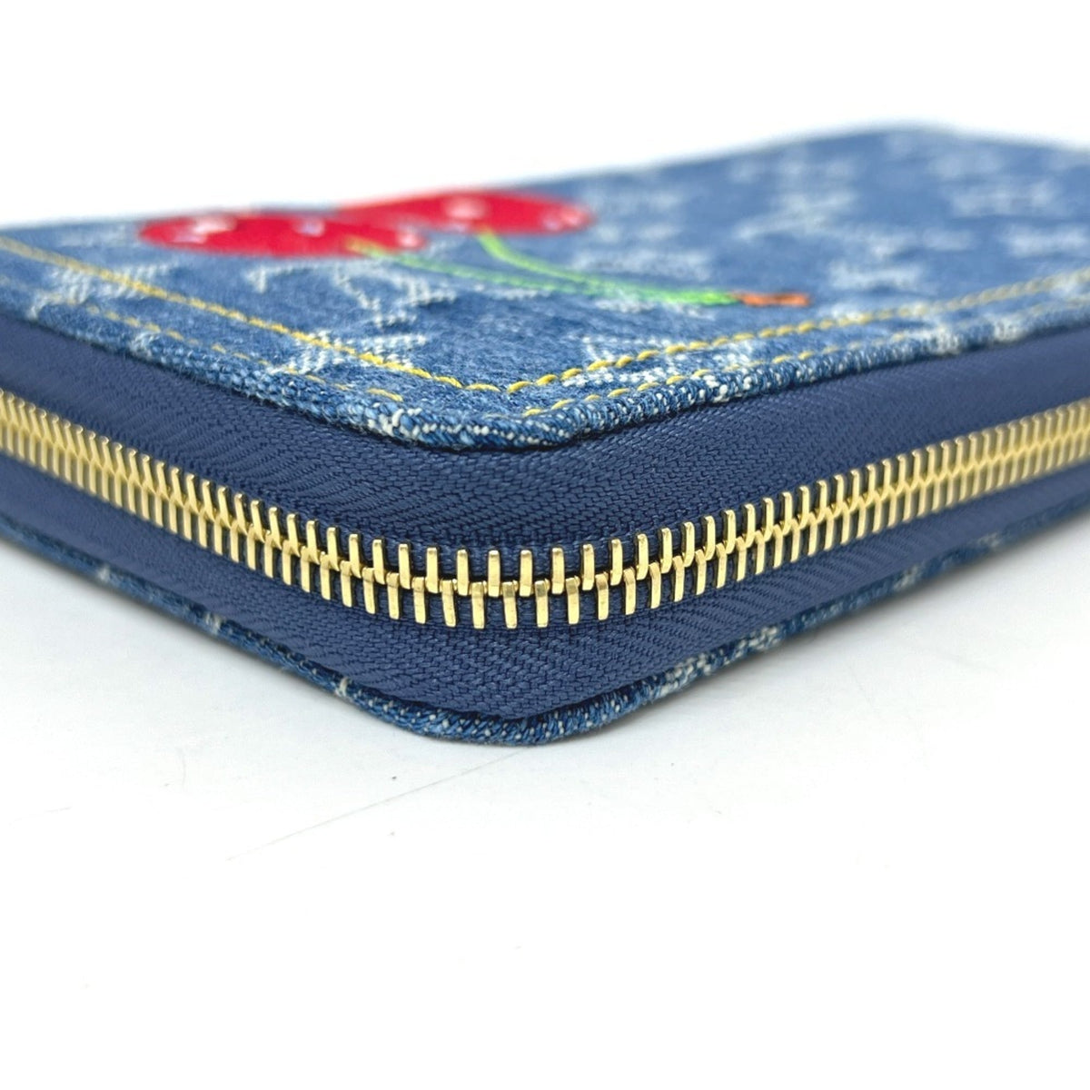 Louis Vuitton Monogram Denim Blue Monogram Denim Long Wallet (Bi-Fold) (Pre-Owned)