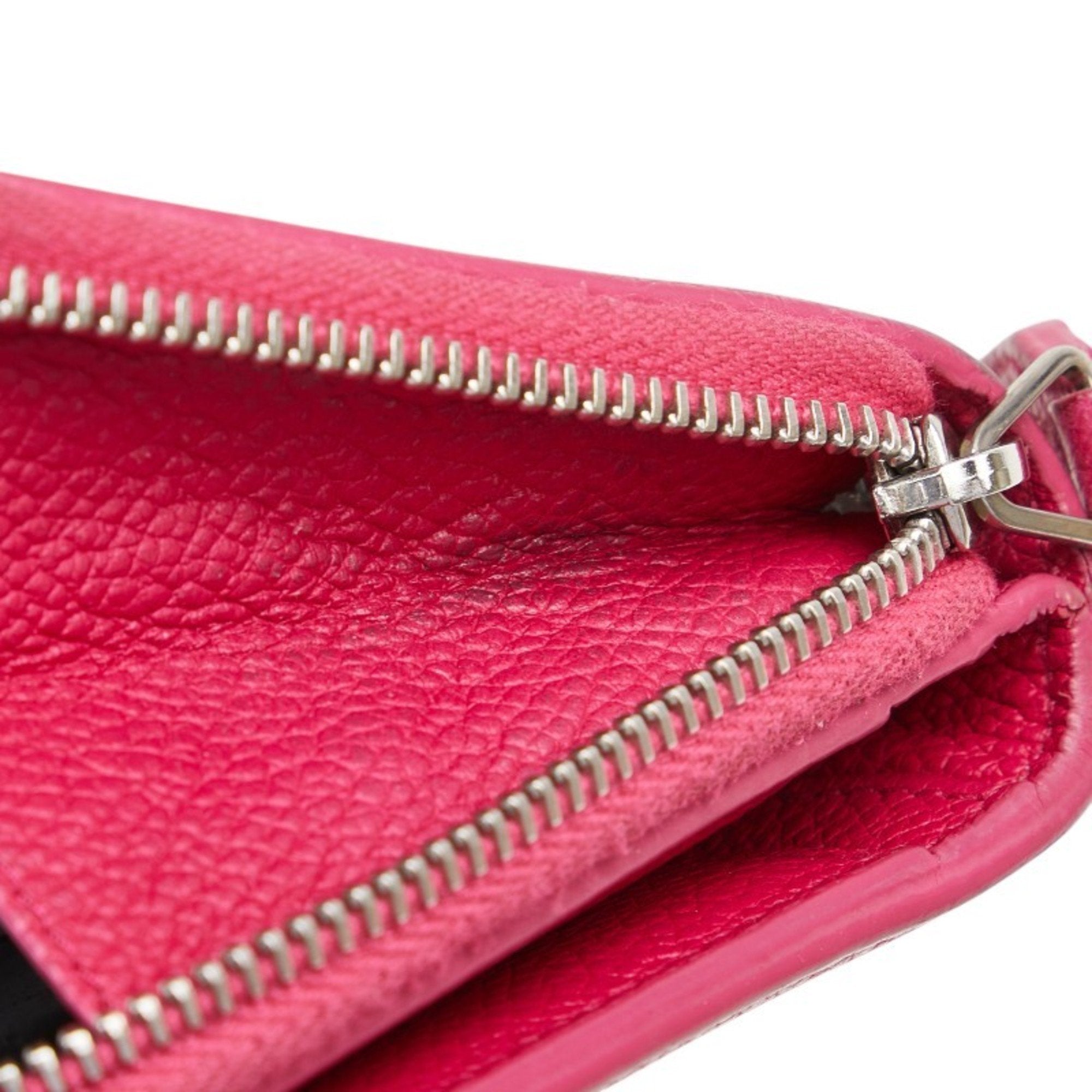 Saint Laurent Pink Leather Wallet (Bi-Fold) (Pre-Owned)