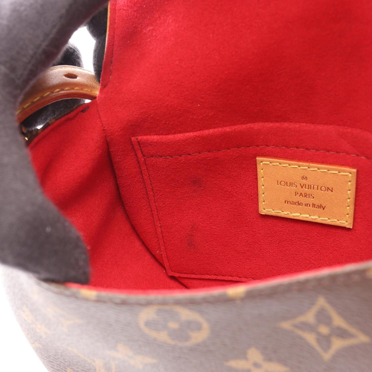 Louis Vuitton Brown Monogram Coated Canvas Leather Handbag Shoulder Bag (Pre-Owned)