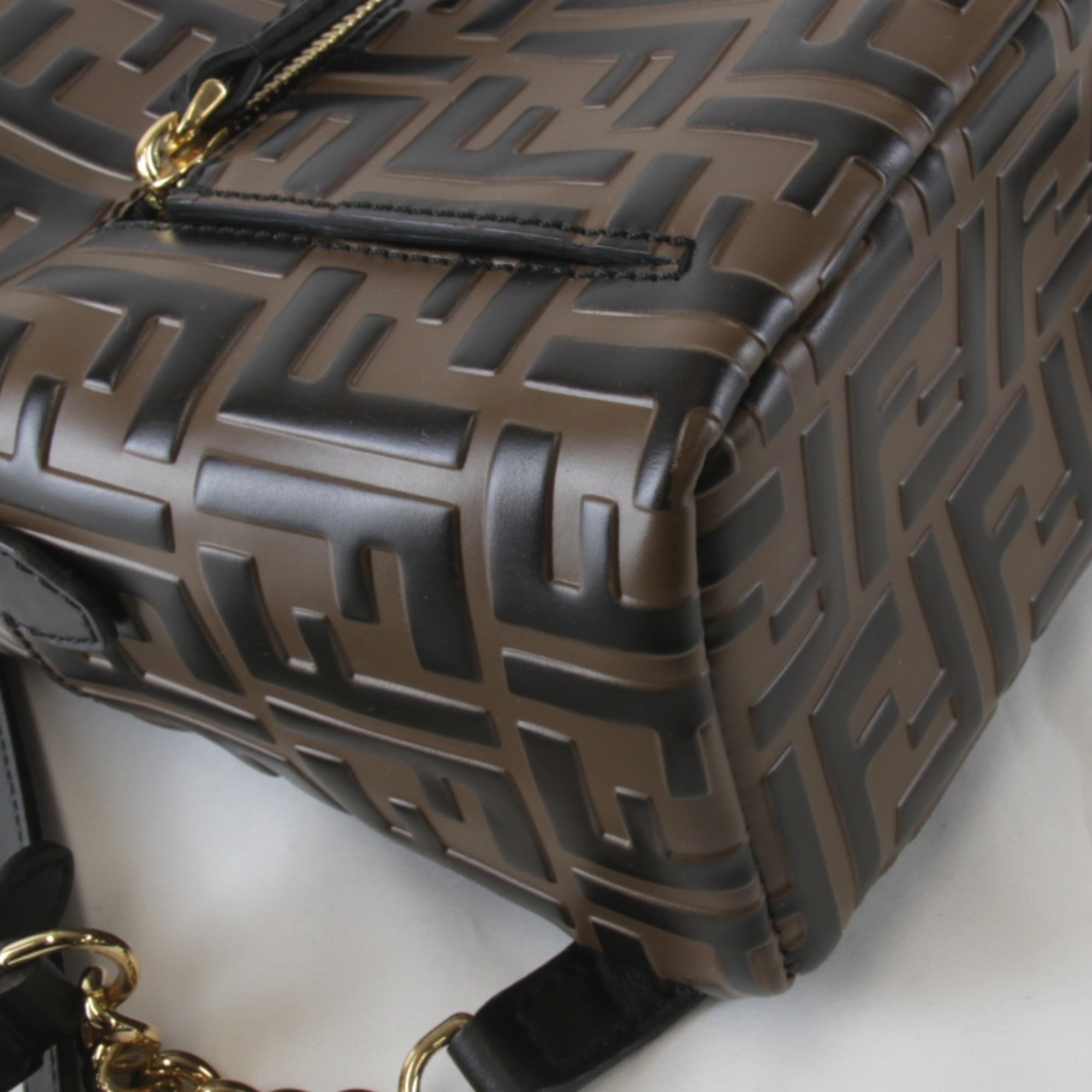 Fendi Zucca Brown Pvc Leather Backpack (Pre-Owned)