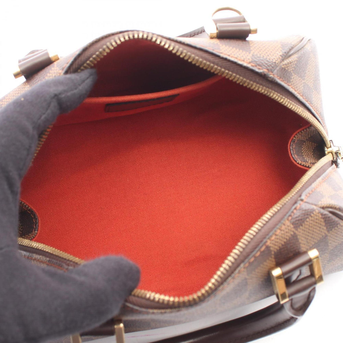 Louis Vuitton Brown Damier Canvas Coated Canvas Handbag (Pre-Owned)