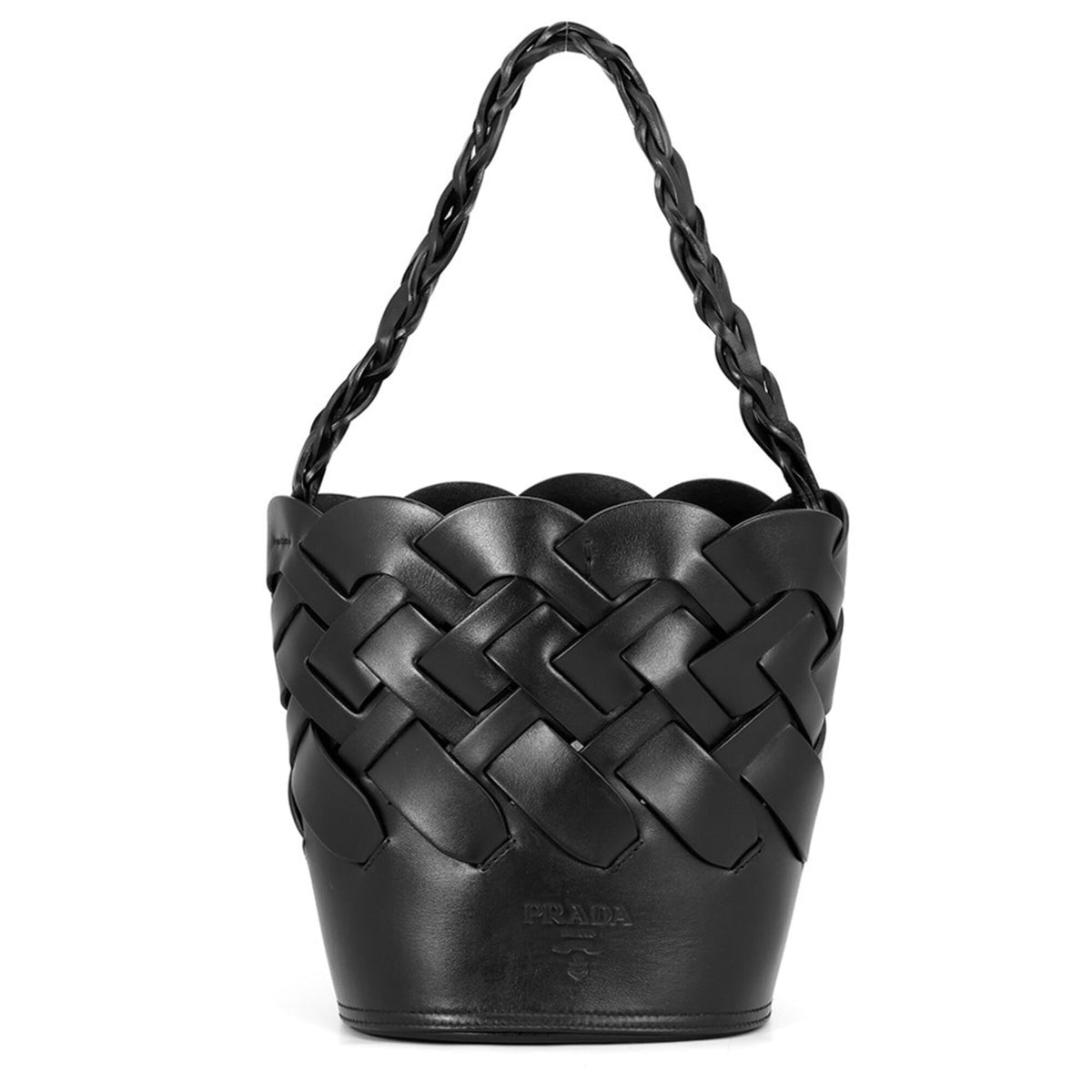 Prada Black Leather Handbag Pouch (Pre-Owned)