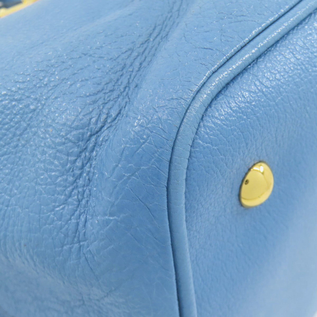 Miu Miu Light Blue Leather Handbag (Pre-Owned)