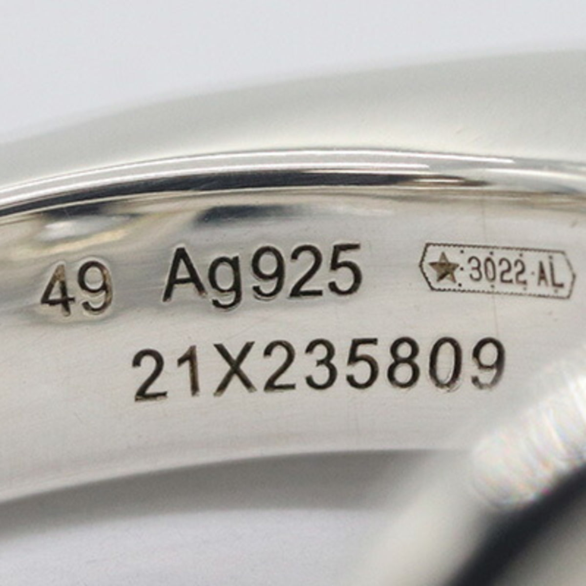 Hermes Sterling Silver 925 Band Ring (Pre-Owned)