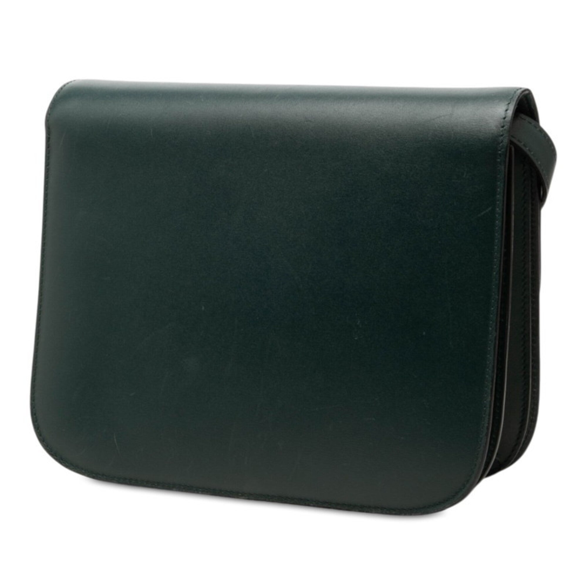 Celine Green Leather Shoulder Bag (Pre-Owned)