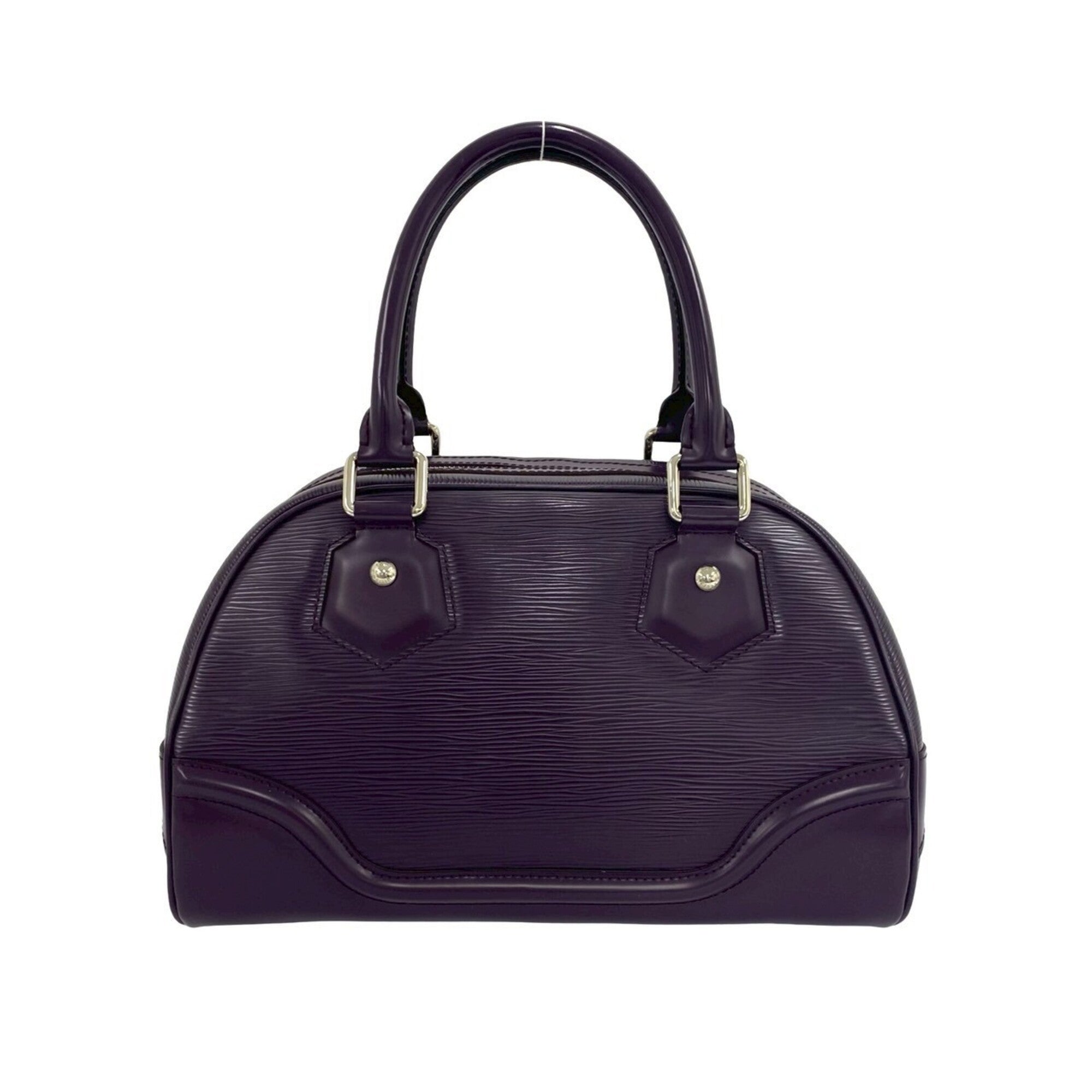 Louis Vuitton Purple Leather Handbag (Pre-Owned)