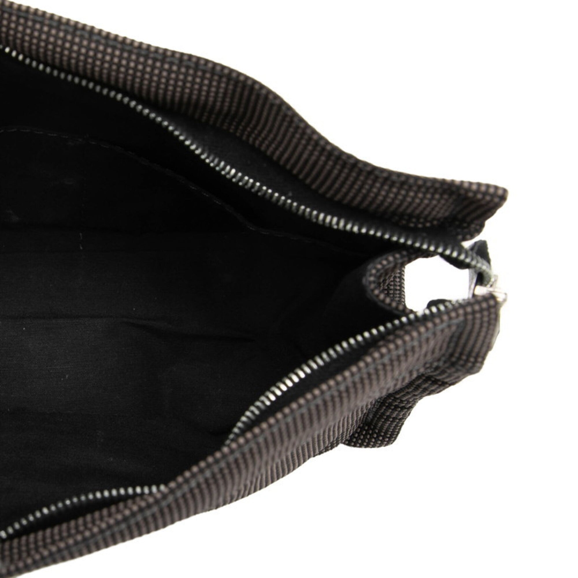 Hermes Gray Polyester Polyamide Handbag Pouch (Pre-Owned)