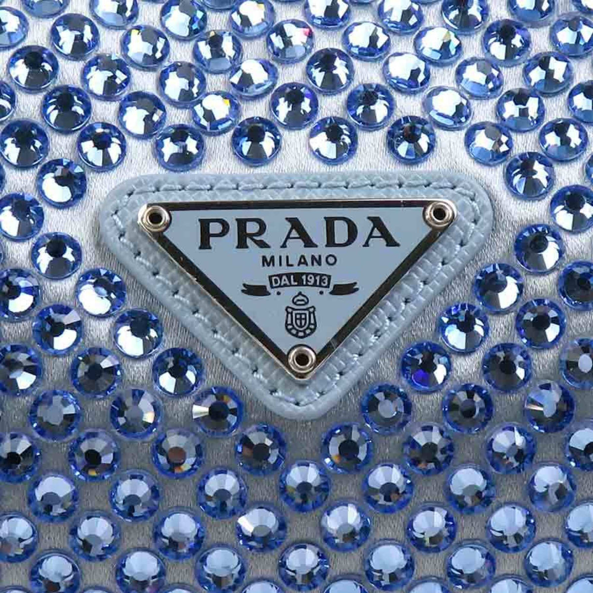 Prada Blue Silk Viscose Handbag (Pre-Owned)