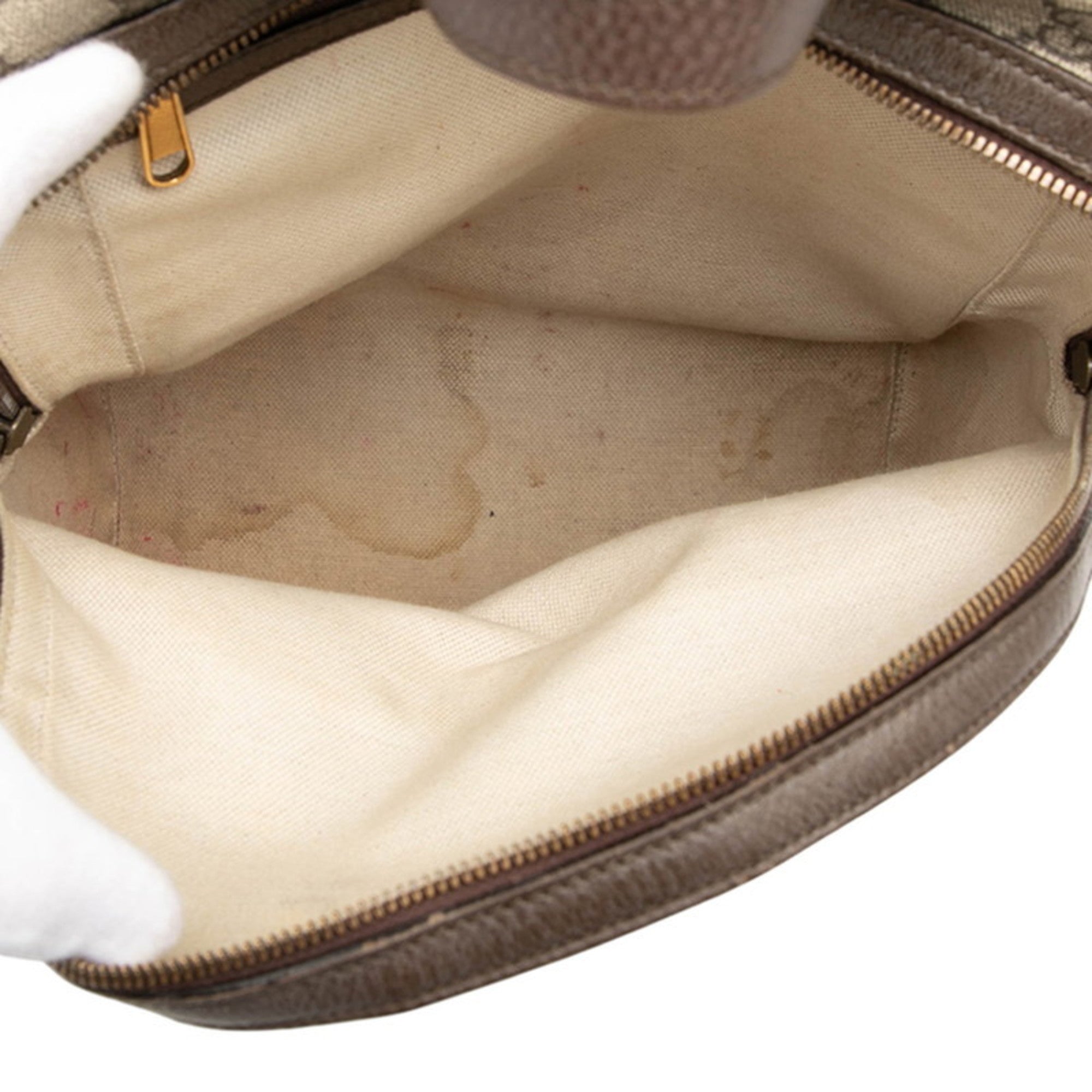 Gucci Ophidia Beige Multi-Color Pvc Leather Backpack (Pre-Owned)