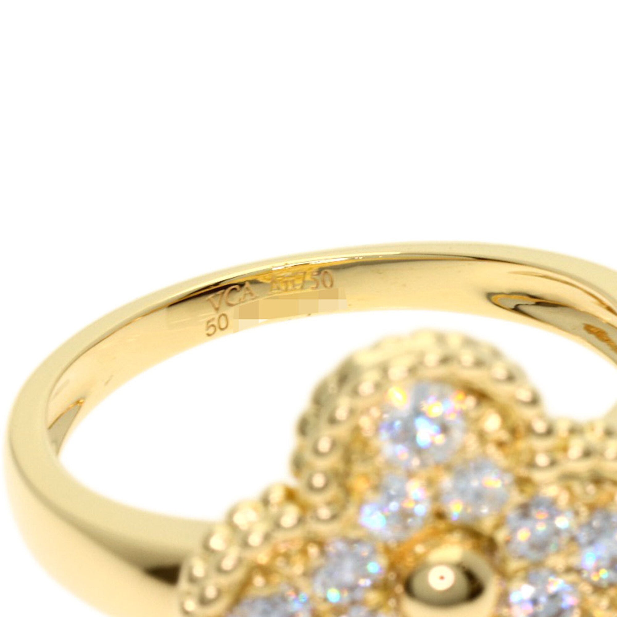 Van Cleef & Arpels Gold Yellow Gold (18K) Band Ring (Pre-Owned)