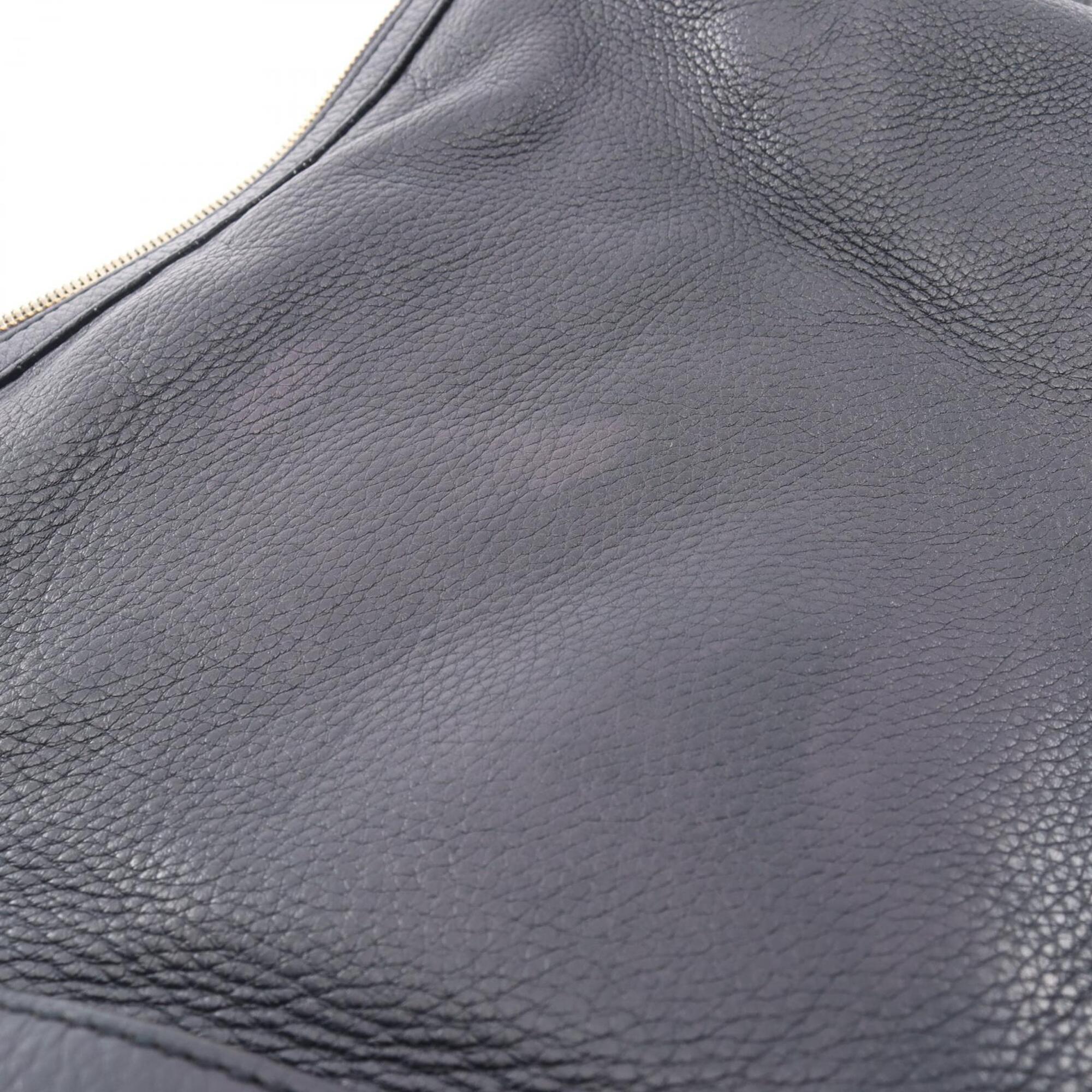 Gucci Navy Leather Handbag Shoulder Bag (Pre-Owned)