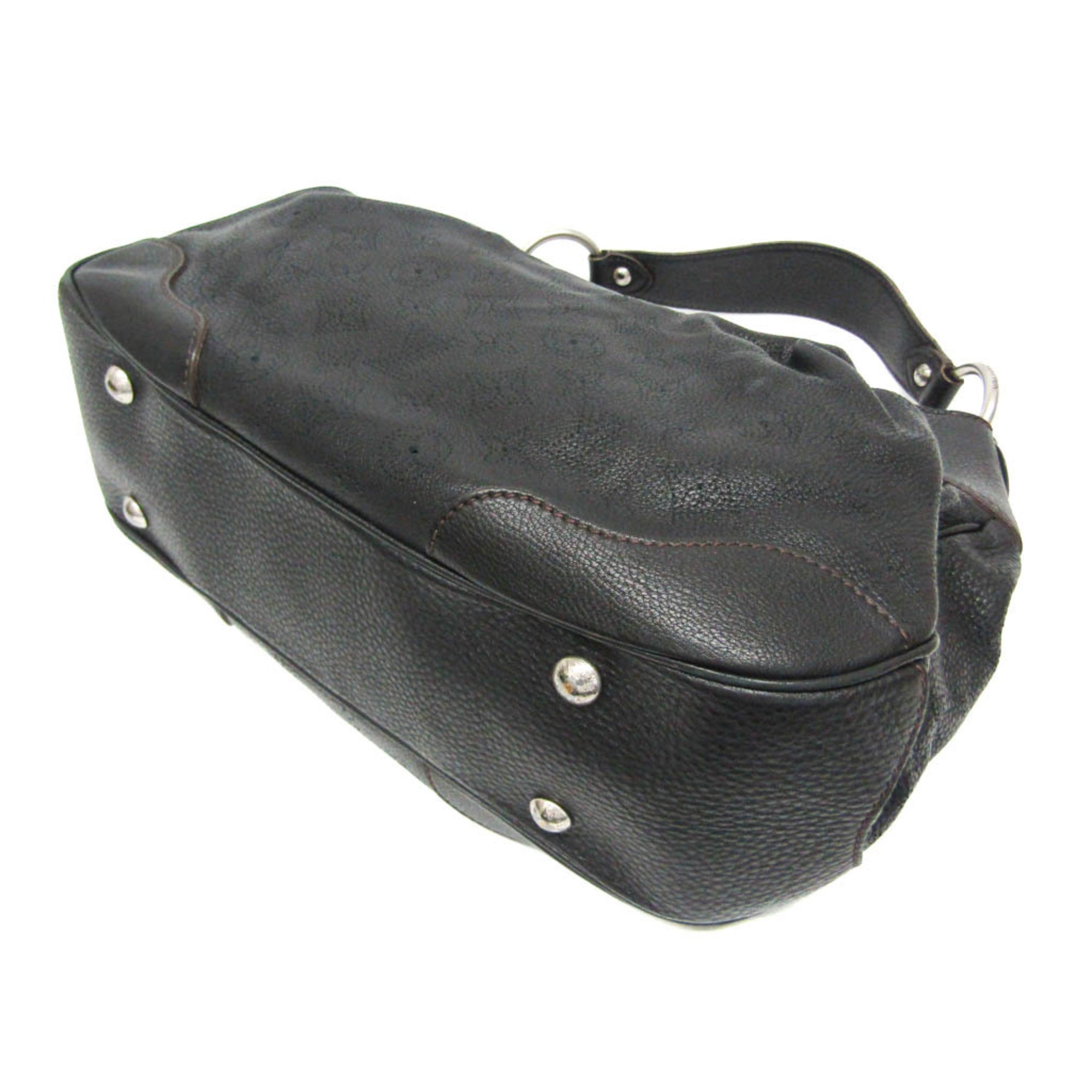 Louis Vuitton Mahina Noir Mahina Leather Shoulder Bag (Pre-Owned)