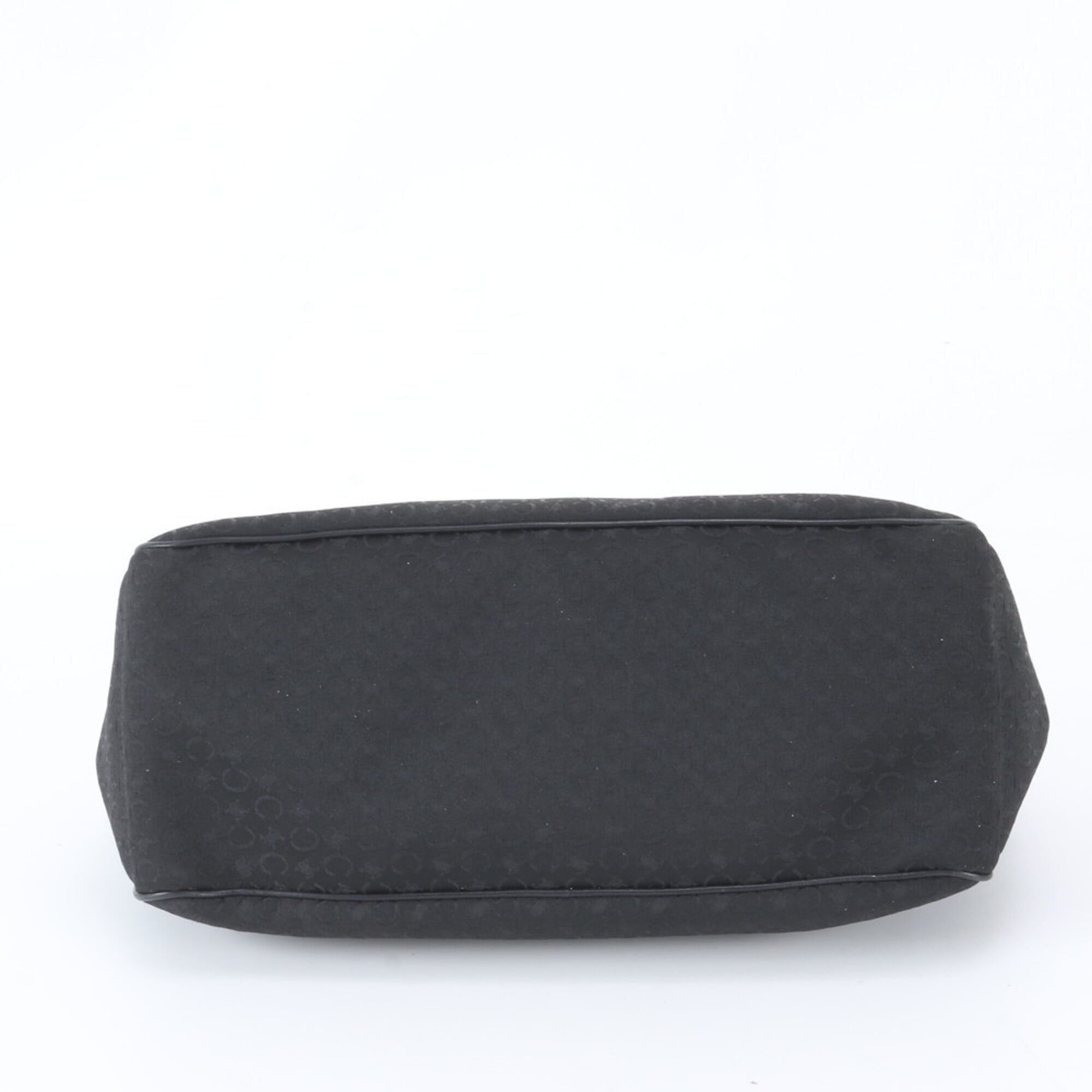 Celine Black Leather Canvas Handbag Tote Bag (Pre-Owned)