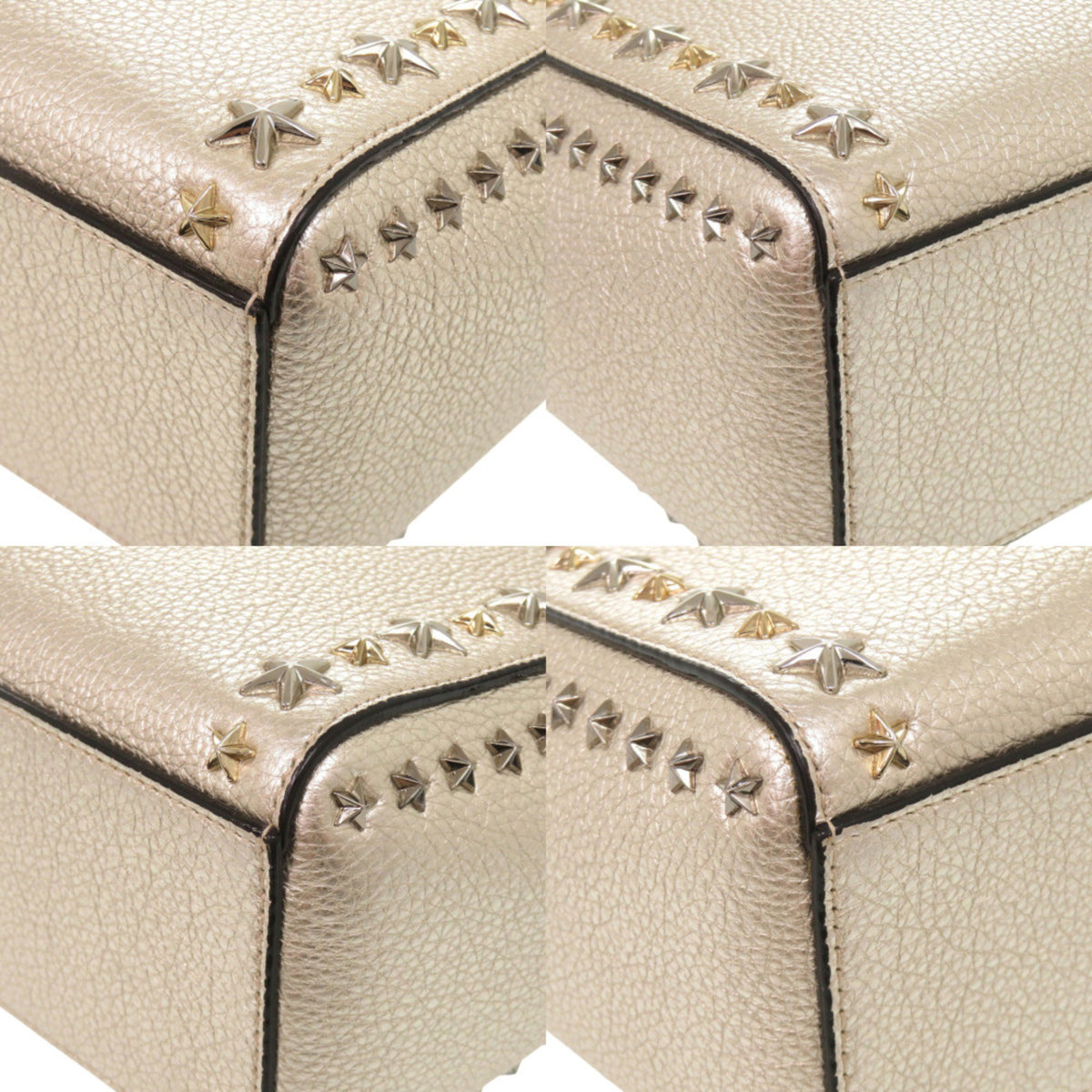 Jimmy Choo Gold Leather Handbag (Pre-Owned)