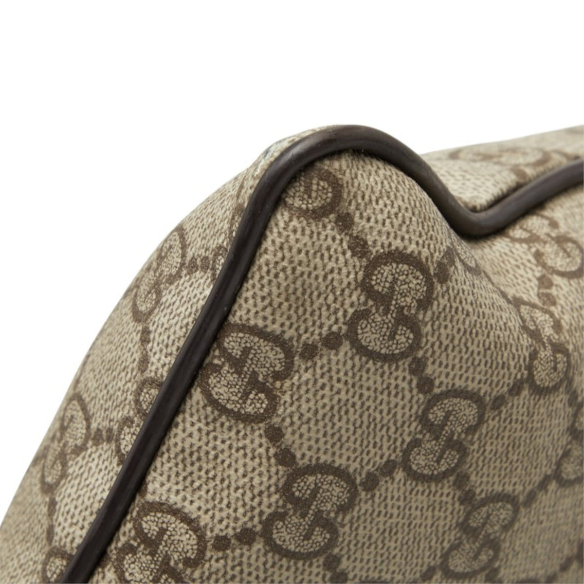 Gucci Beige Brown Pvc Leather Shoulder Bag (Pre-Owned)
