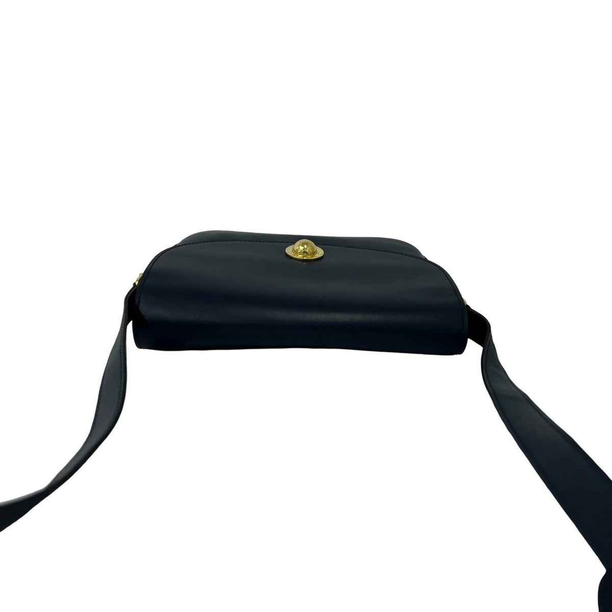 Celine Navy Leather Pochette Shoulder Bag (Pre-Owned)