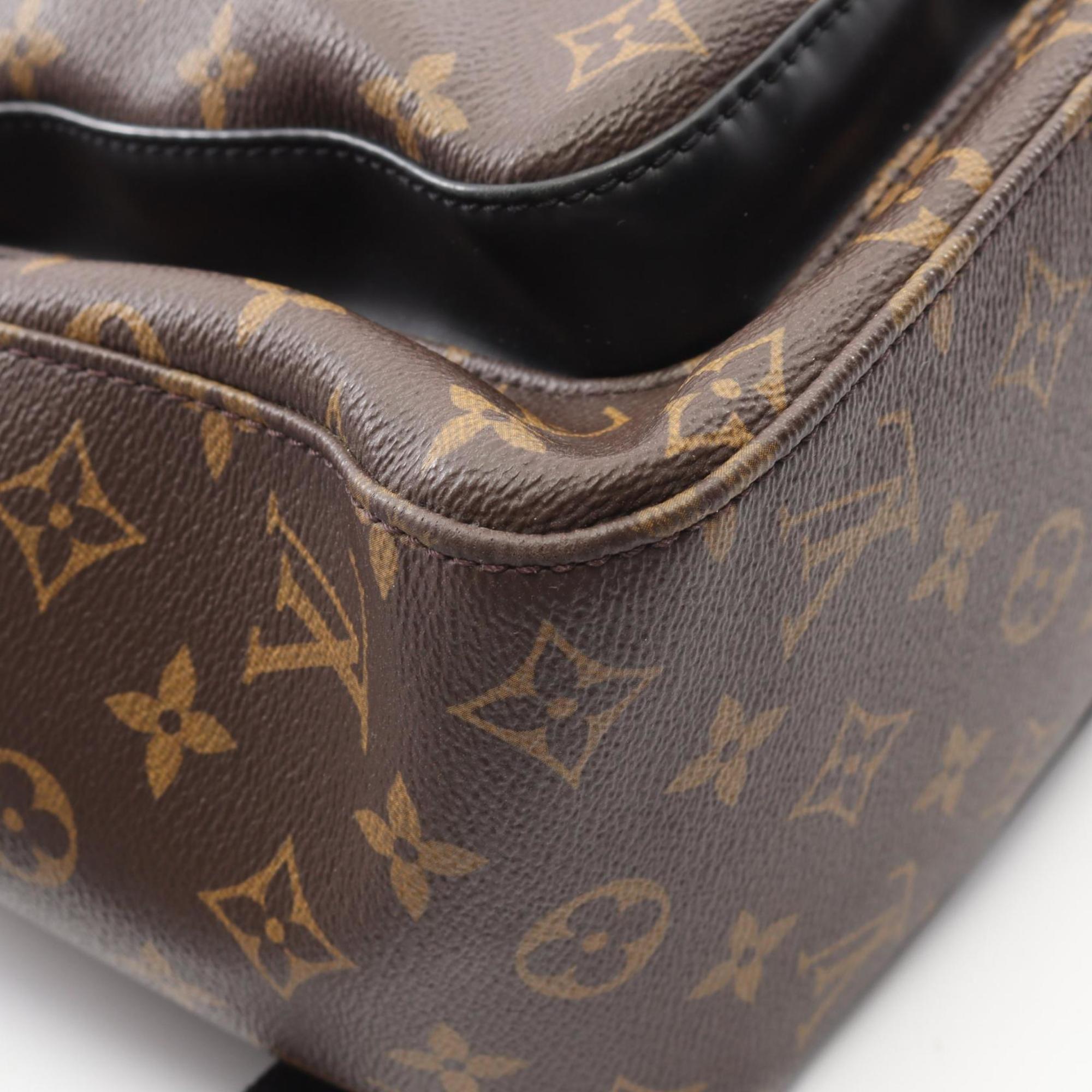 Louis Vuitton Black Brown Coated Canvas Monogram Pvc Leather Backpack (Pre-Owned)