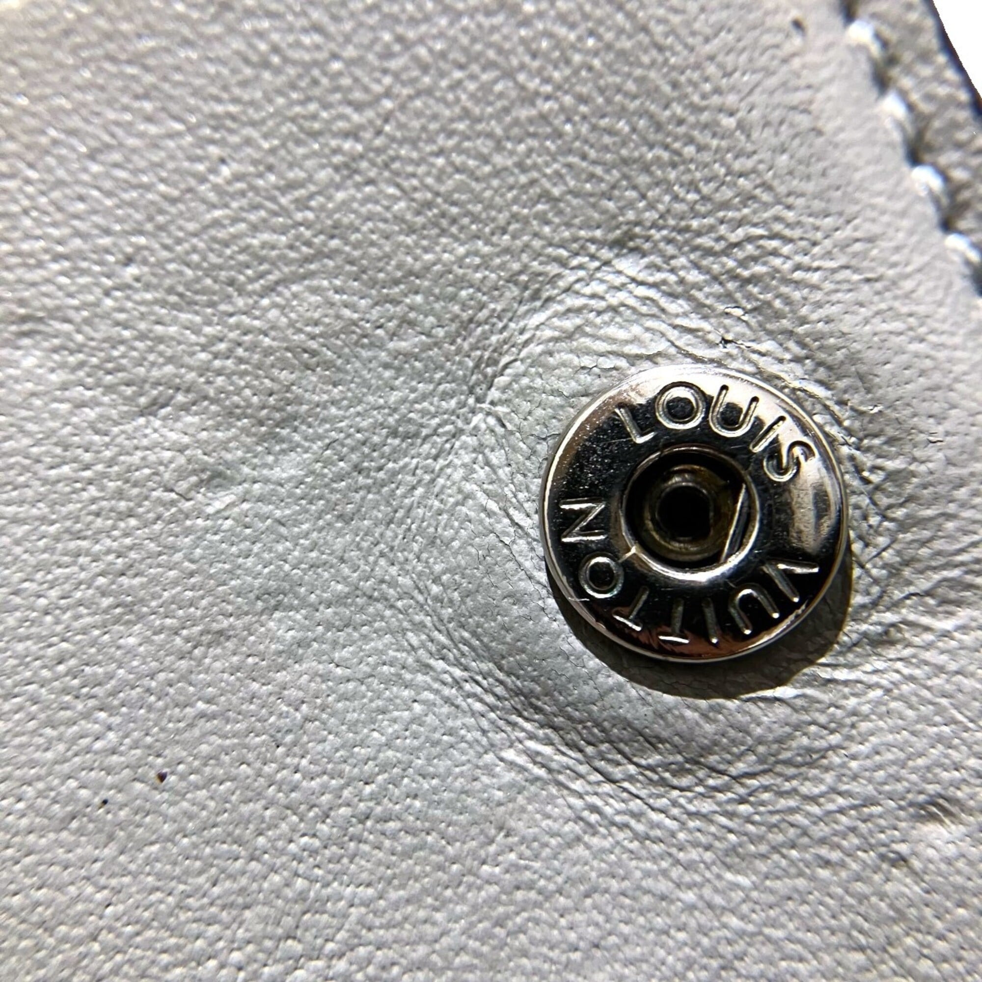 Louis Vuitton Mahina Grayish Leather Wallet (Bi-Fold) (Pre-Owned)