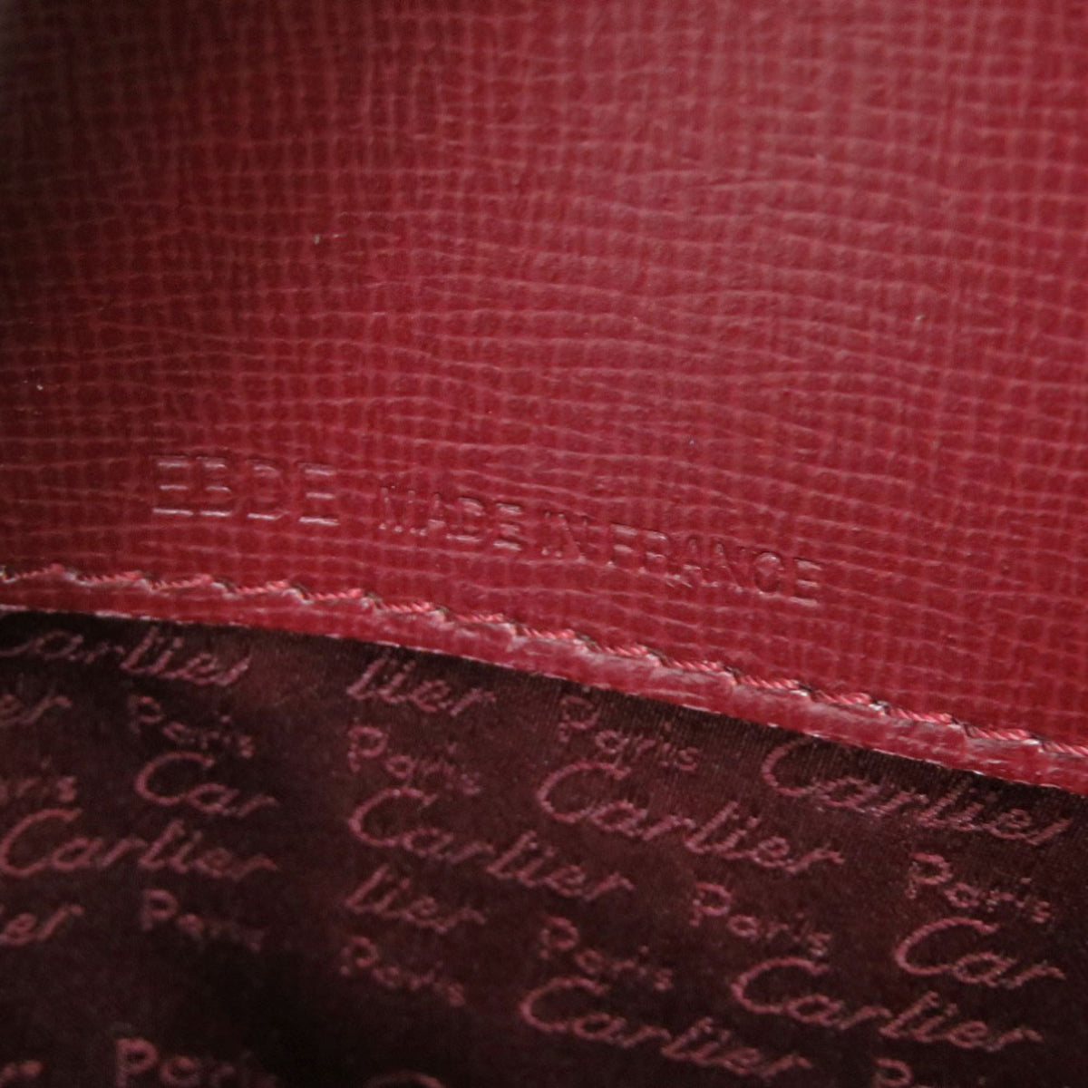 Cartier Bordeaux Leather Backpack (Pre-Owned)