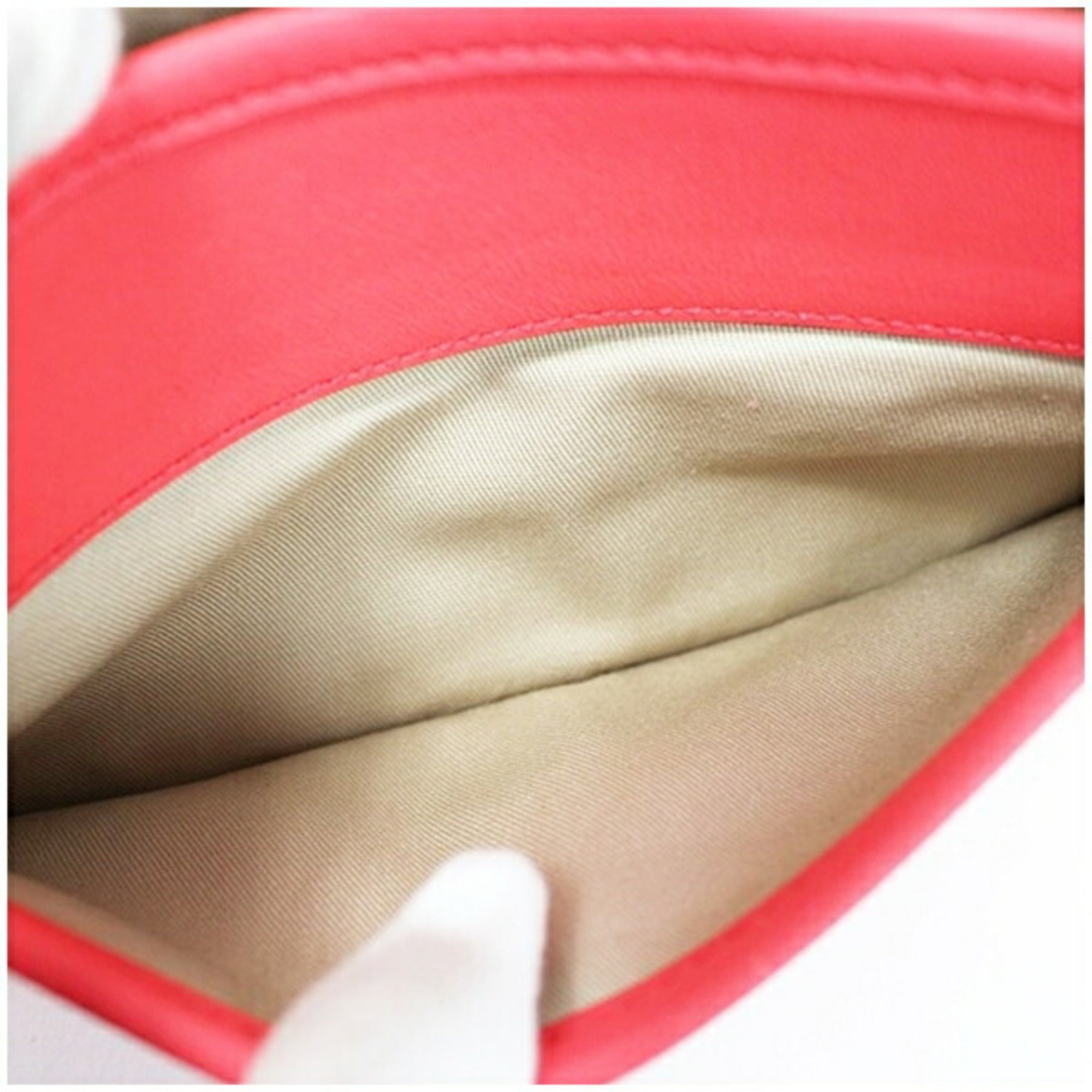 Coach Legacy Beige Pink Leather Shoulder Bag (Pre-Owned)