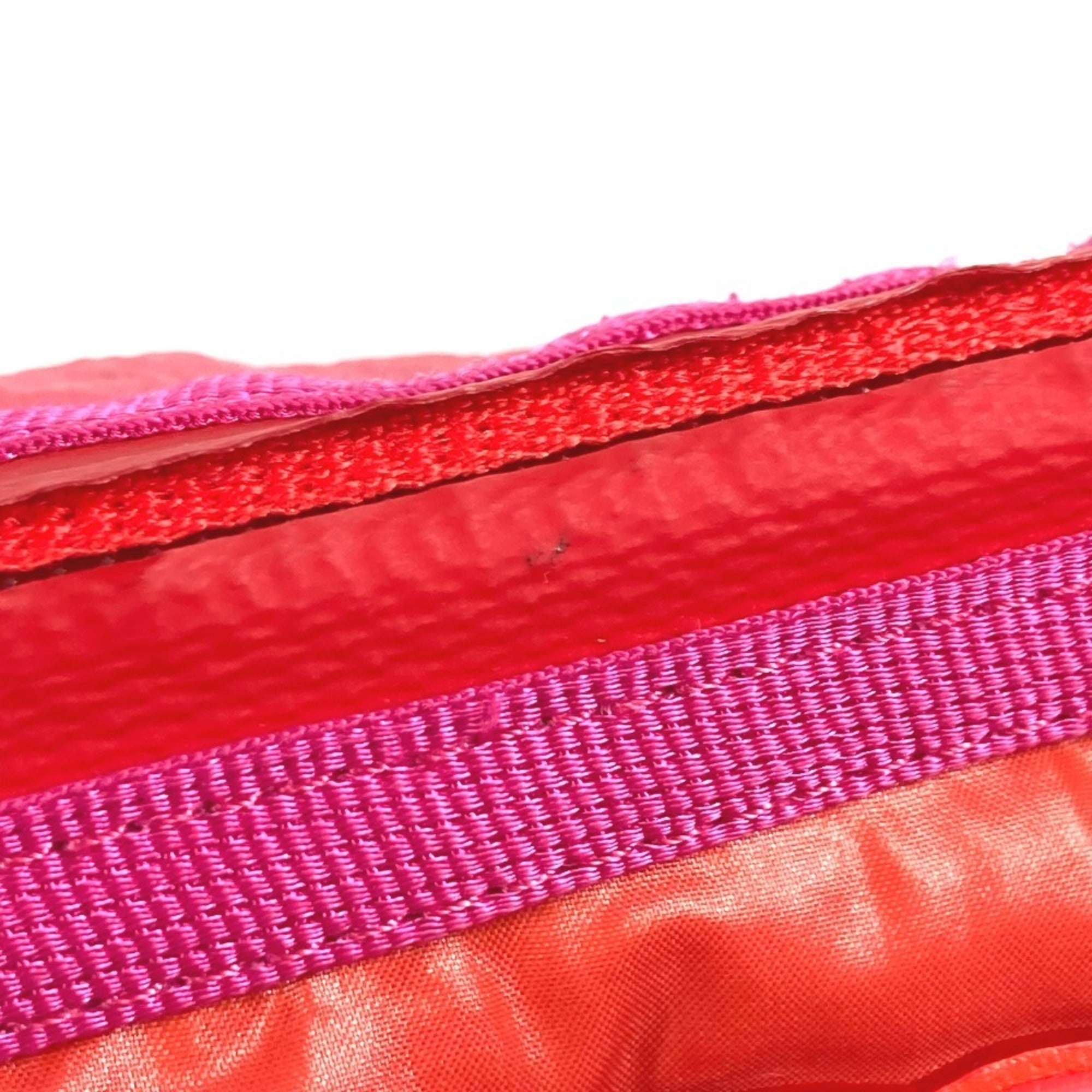 Chanel Pink Red Color Nylon (Pre-Owned)