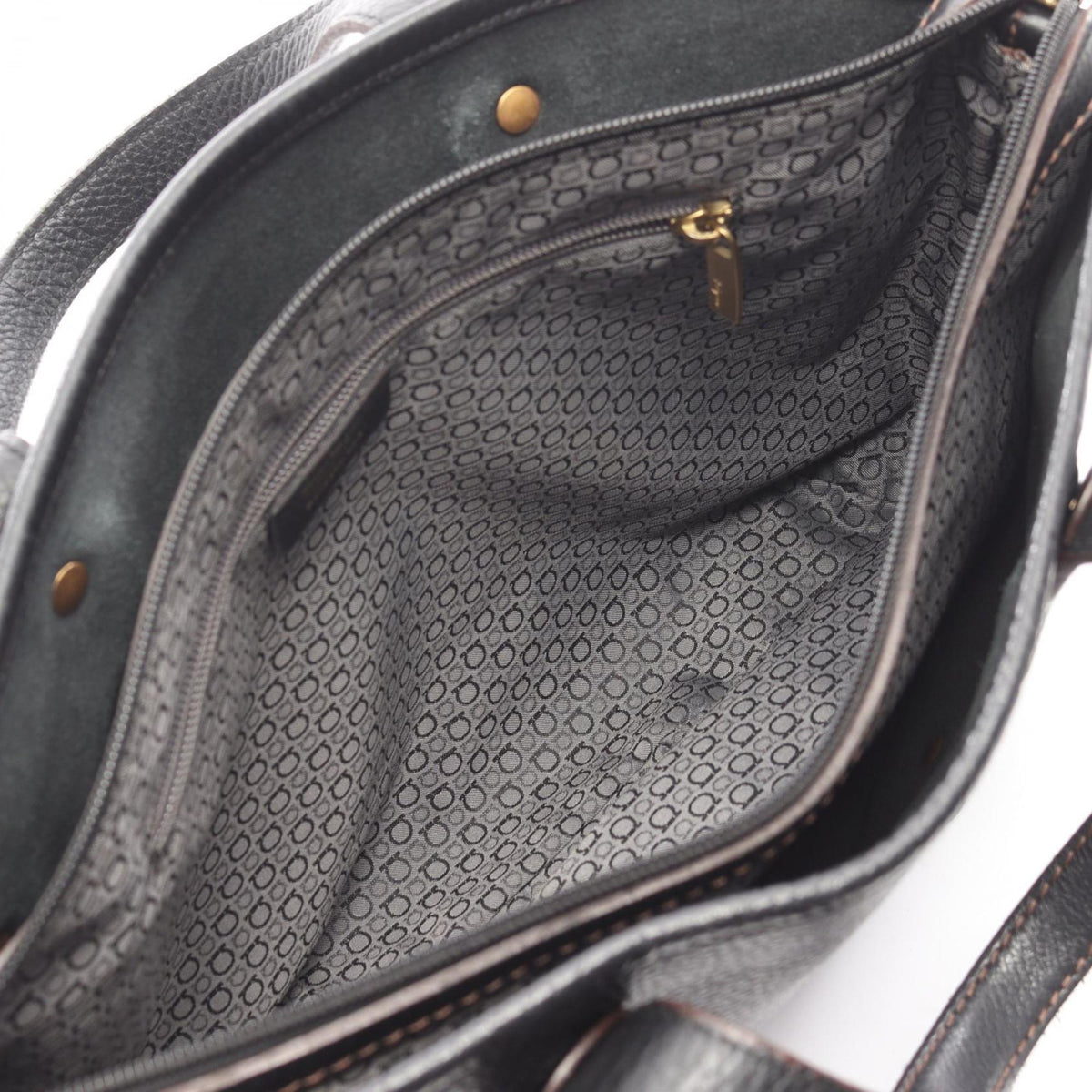 Salvatore Ferragamo Brown Leather Handbag (Pre-Owned)