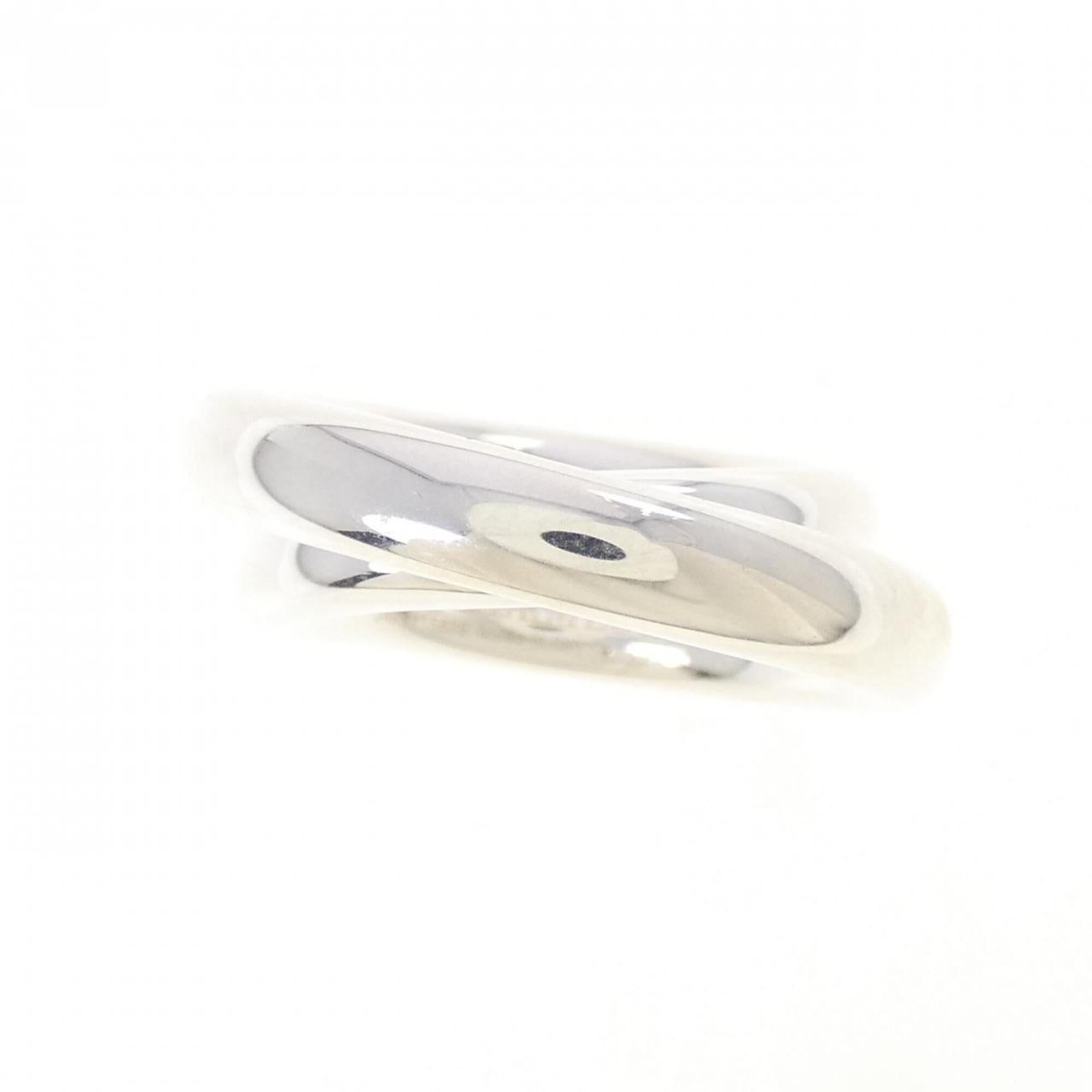 Hermes Silver 925 Band Ring (Pre-Owned)